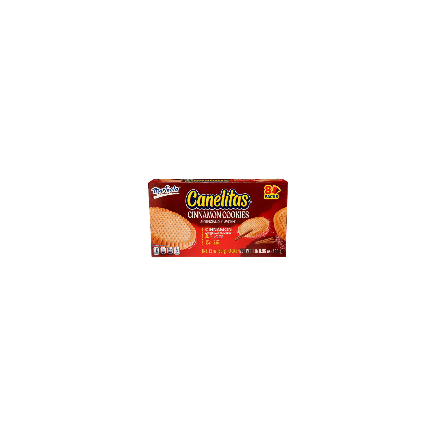 Marinela Cinnamon Canelitas Cookies - 2.12 Ounce - 8 Count Image 1 of 4