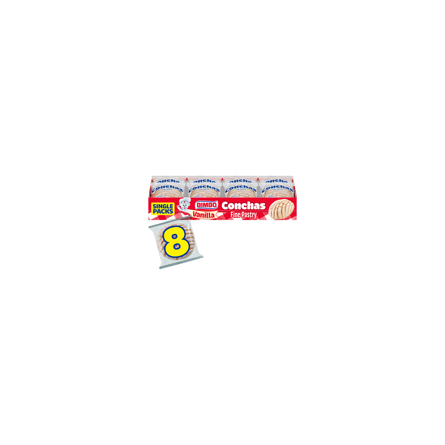 Bimbo Conchas Vanilla Pastries - 16.96 Ounce Image 1 of 4