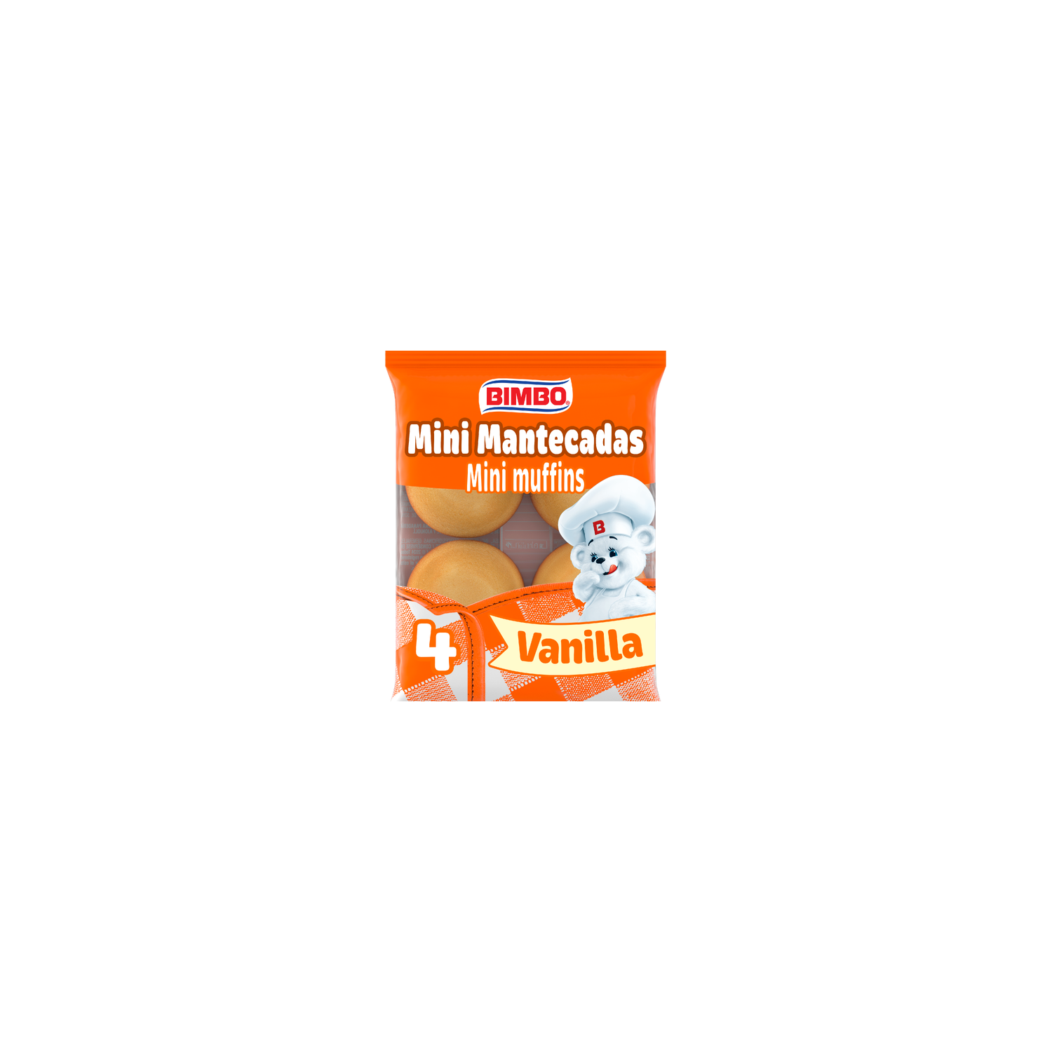 Bimbo Mini Mantecadas Vanilla Muffins, , Bag - 4.41 Ounce Image 1 of 4