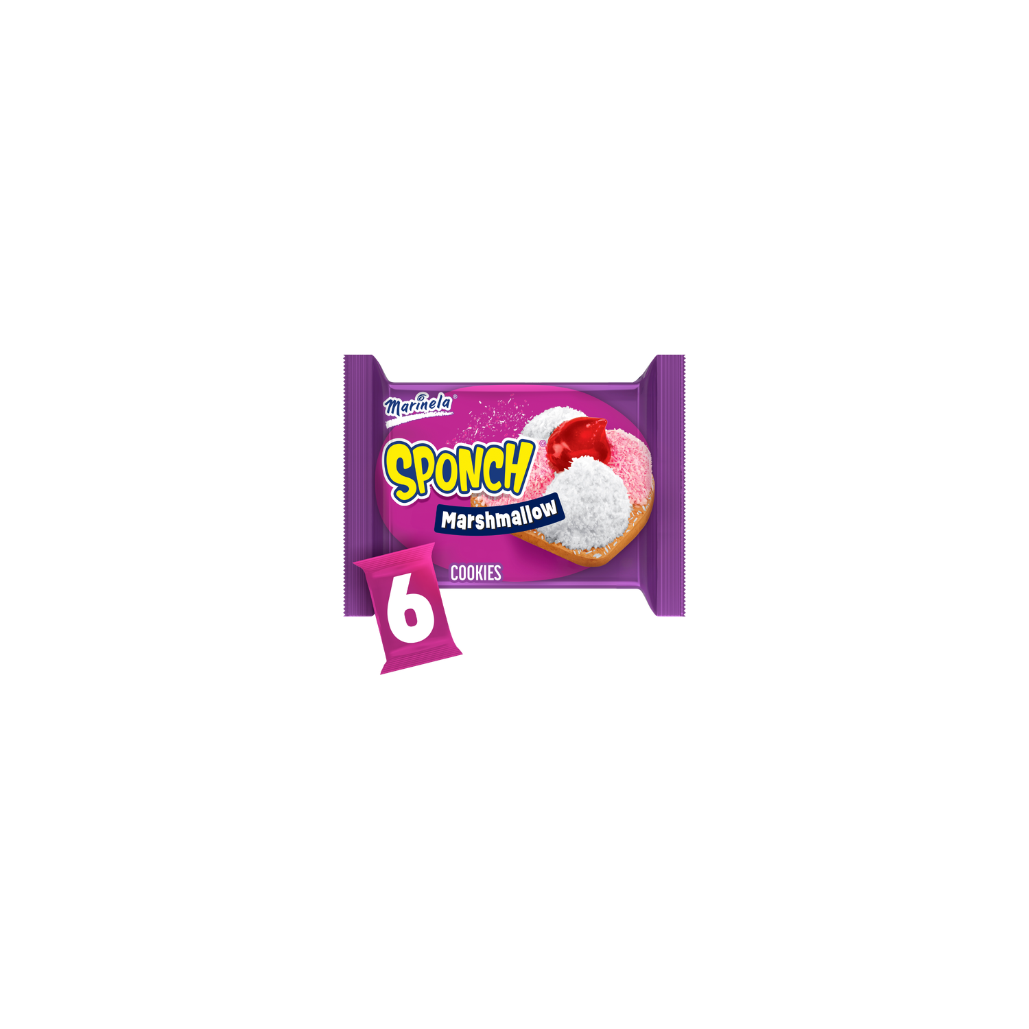 Marinela Coconut And Strawberry Marshmallow Cookies - 9.54 Fluid Ounce Image 1 of 4