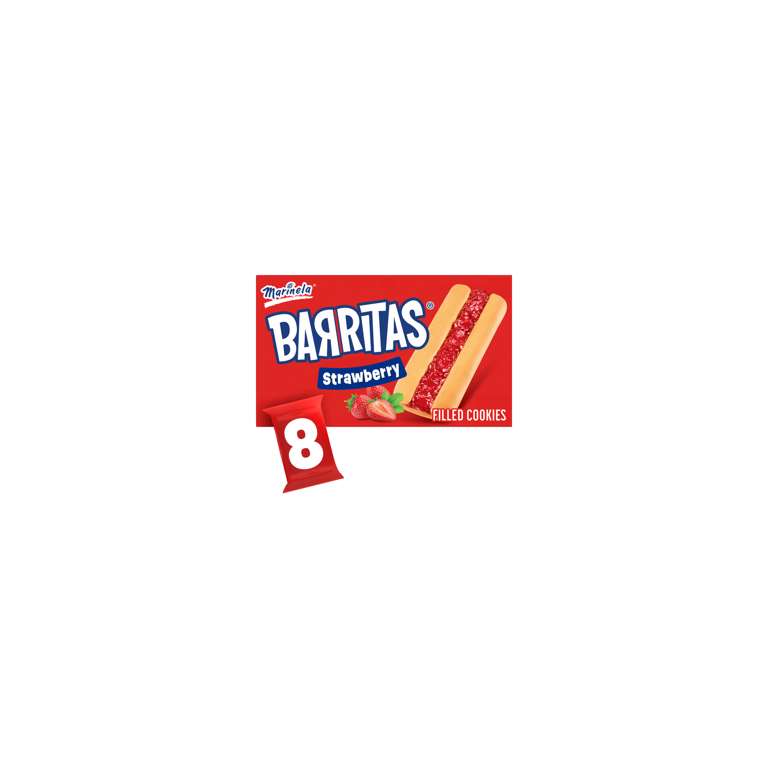 Marinela Strawberry Filled Cookies - 15.52 Fluid Ounce Image 1 of 4