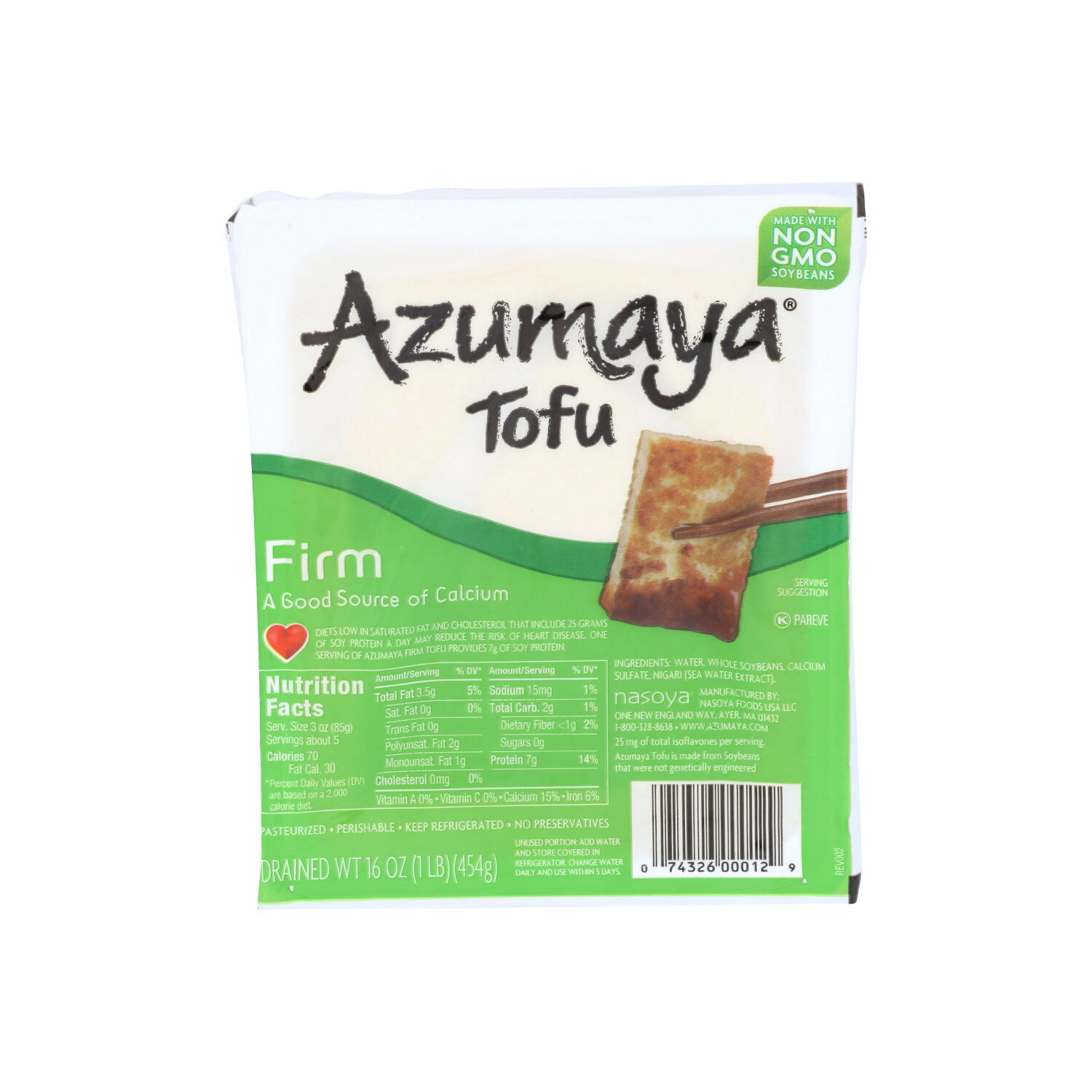 Azumaya Tofu Firm - 16 Ounce Image 1 of 2