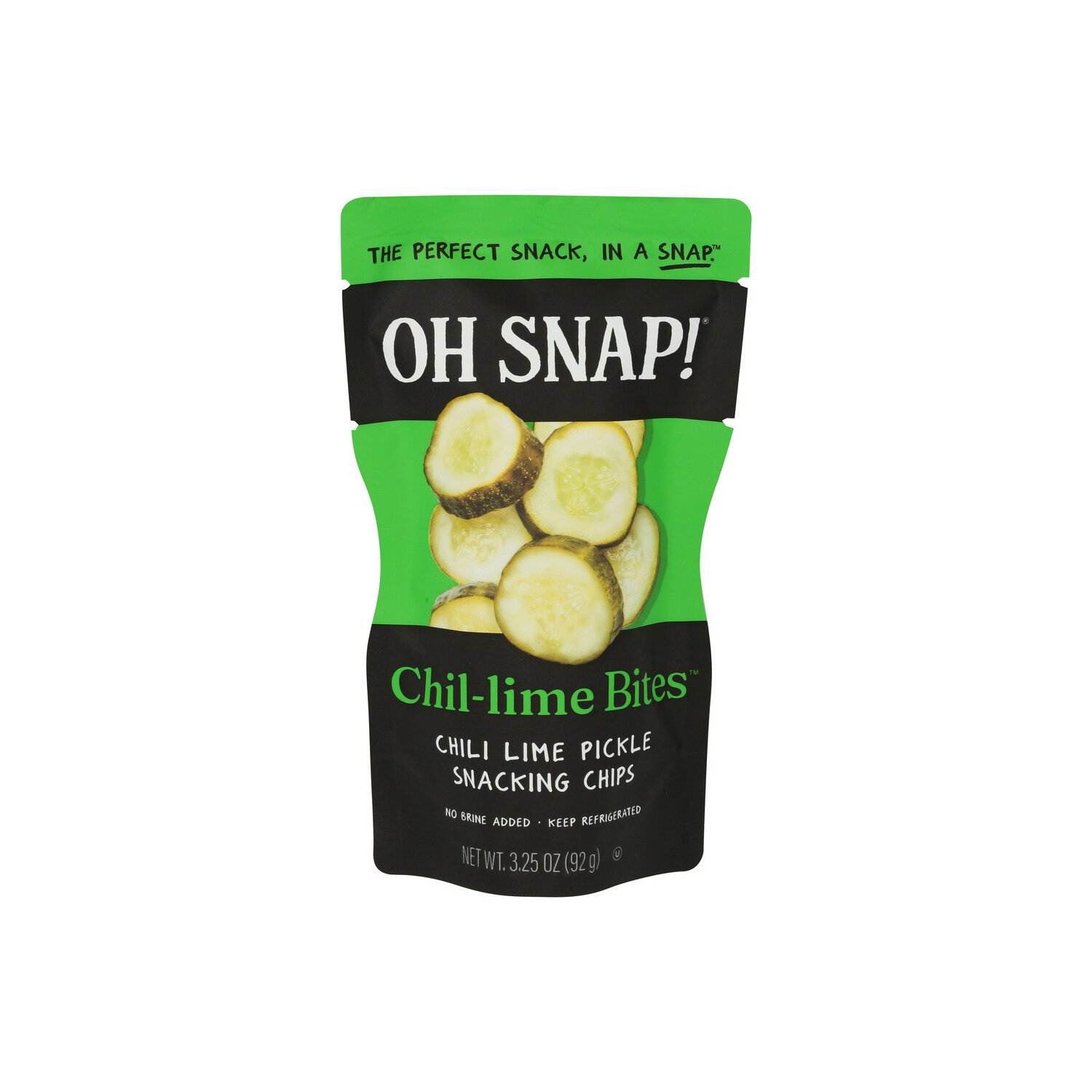 OH SNAP! Chil-Lime Bites Pickle Snacking Chips - 3.25 Ounce