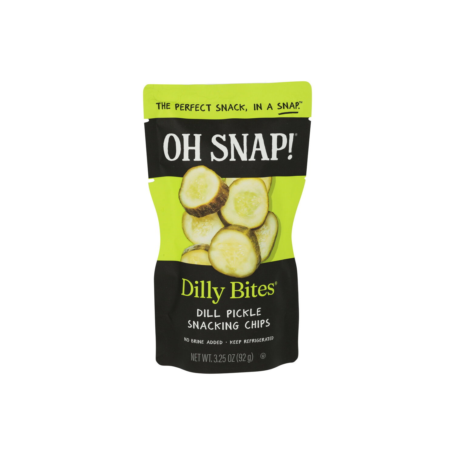 Oh SNAP! Pickling CO. Dill Pickle No Brine Added Bites - 3.25 Ounce Image 1 of 4