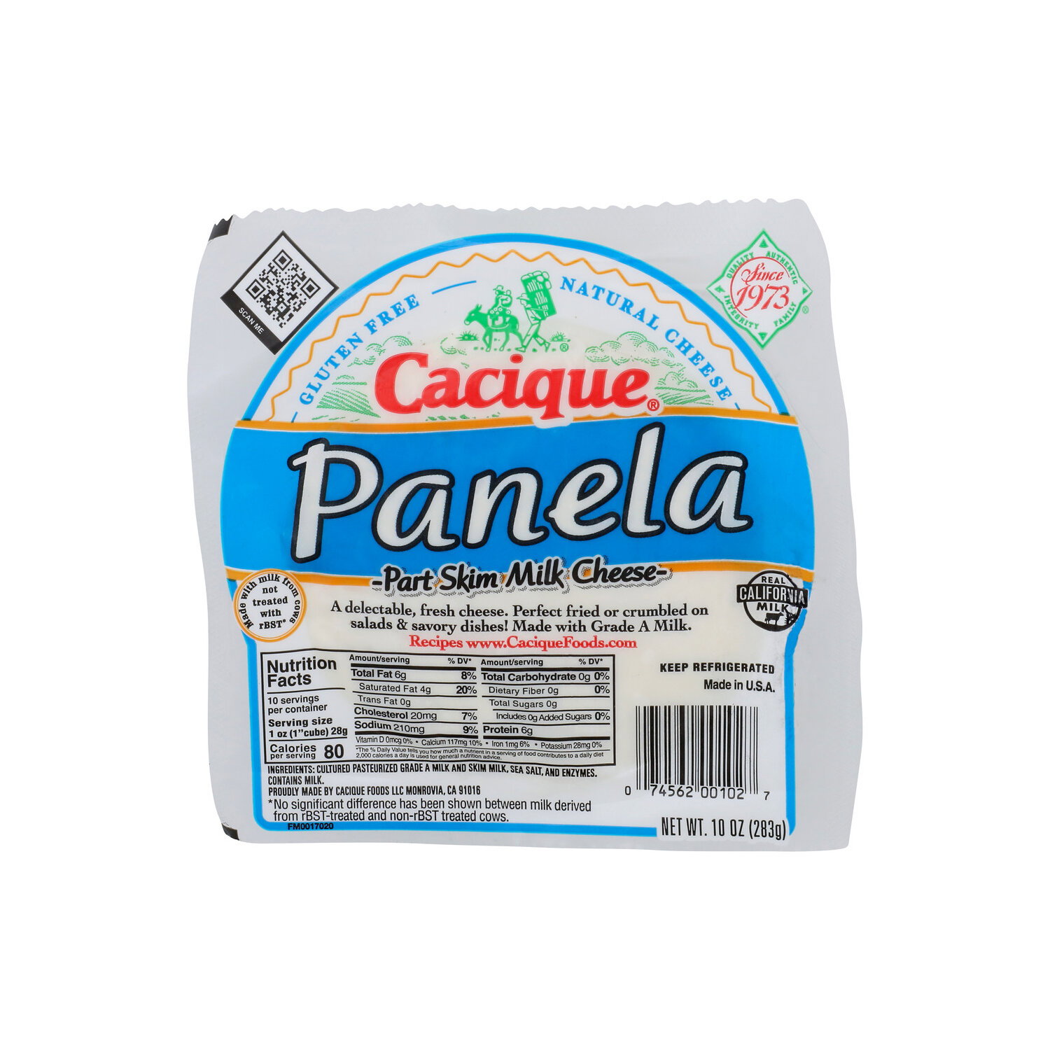 Cacique Panela Hispanic Fresh Cheese - 10 Ounce Image 1 of 4