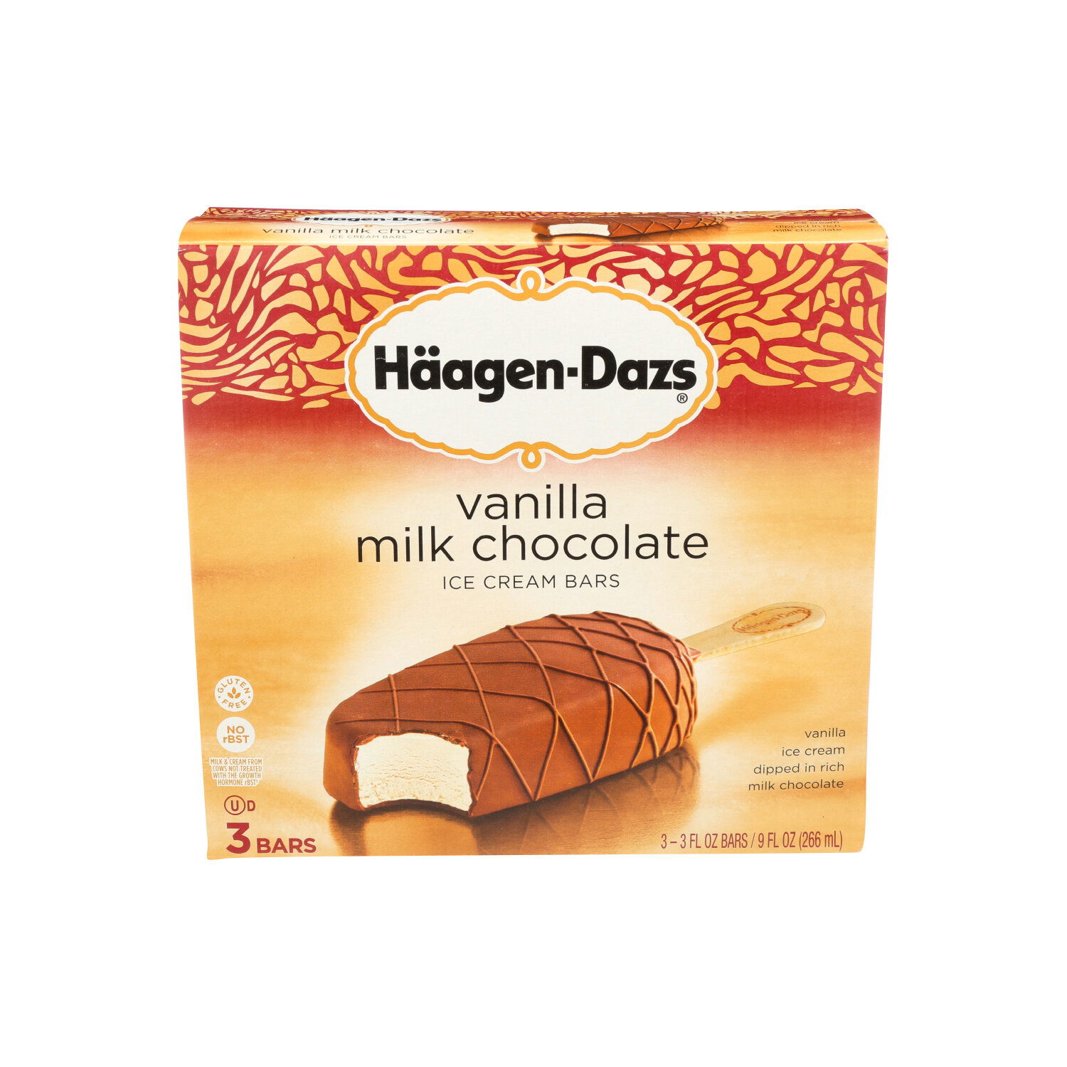 HAAGEN-DAZS Ice Cream Bars Vanilla Milk Chocolate - 3 Fluid Ounce