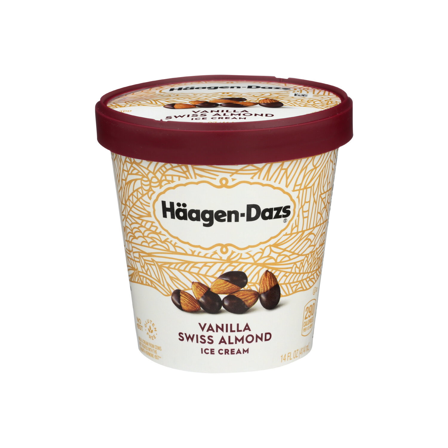 Haagen-Dazs Vanilla Swiss Almond Ice Cream - 14 Fluid Ounce