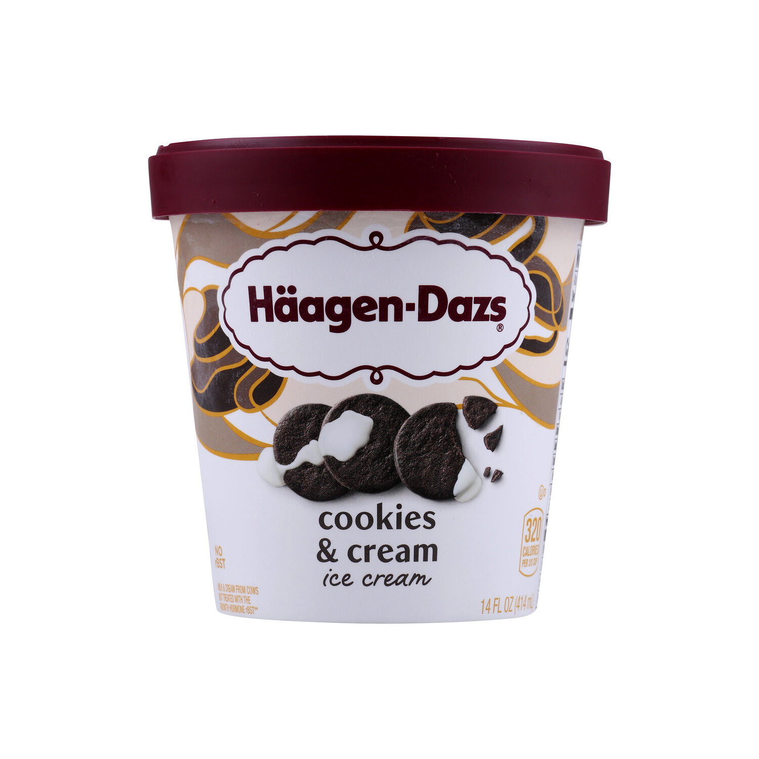 Haagen Dazs Cookies & Cream Ice - 14 Fluid Ounce Image 1 of 2