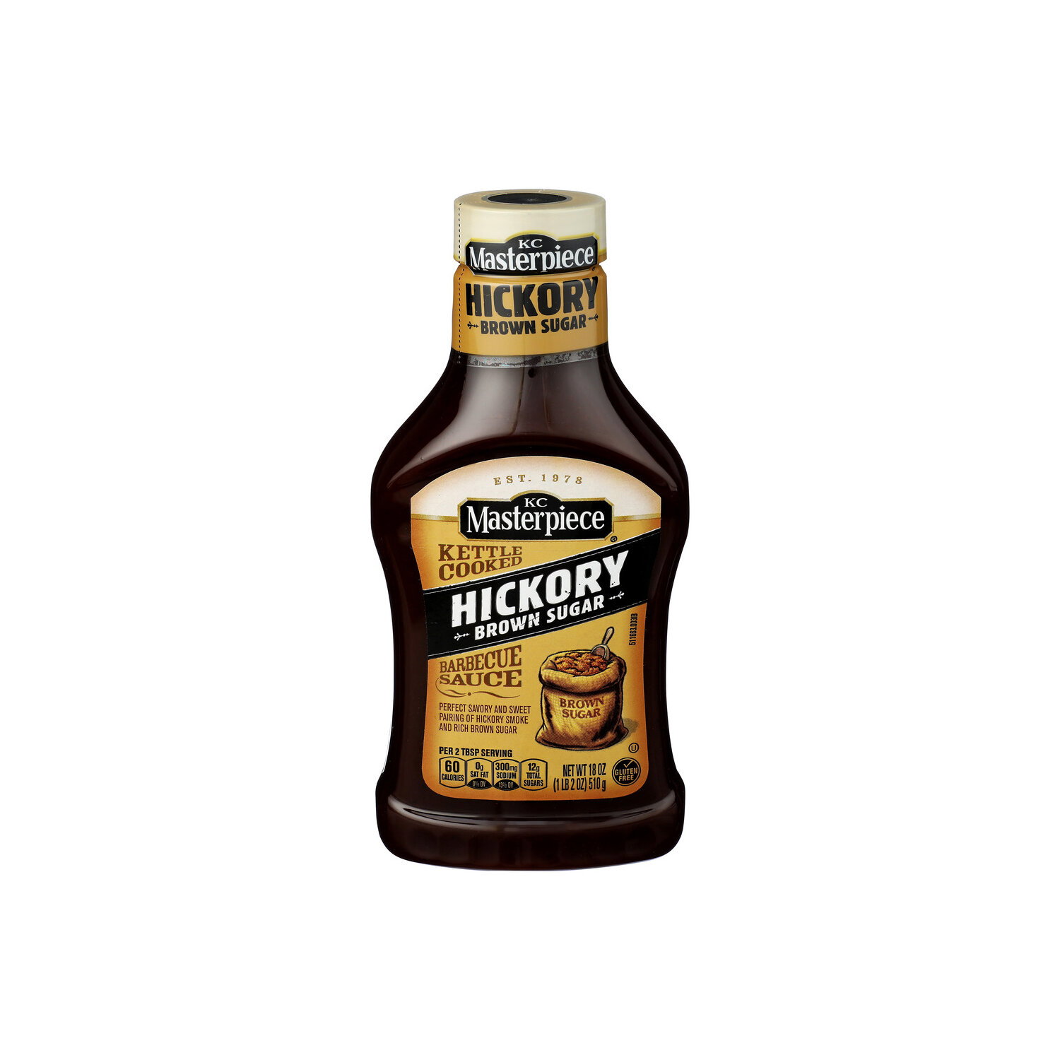 KC Masterpiece Hickory Brown Sugar Kettle Cooked BBQ Sauce - 18 Ounce Image 1 of 4