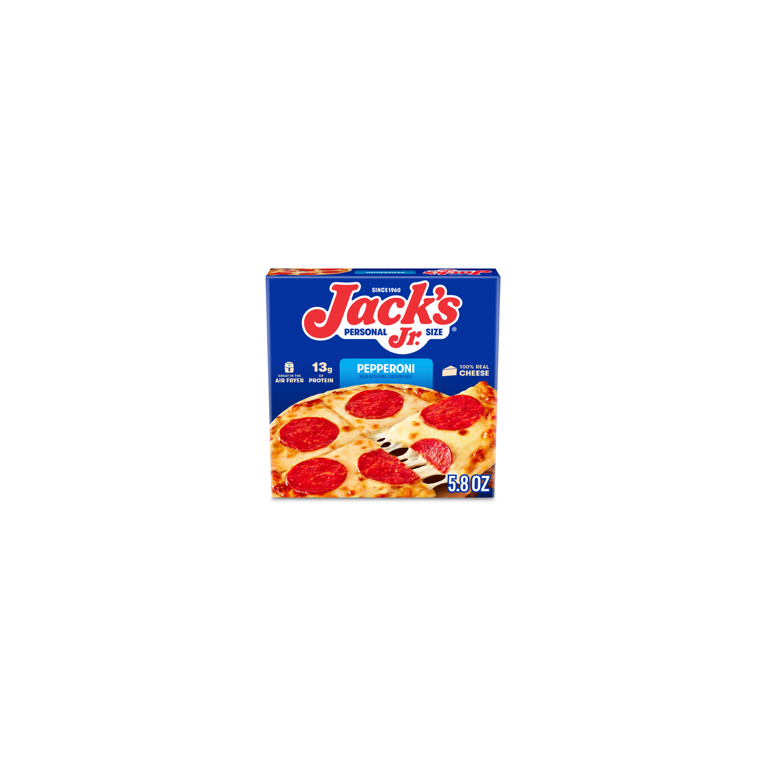 Jack's Jr Personal Size Thin Crust Pepperoni Frozen Pizza - 5.8 Ounce Image 1 of 4