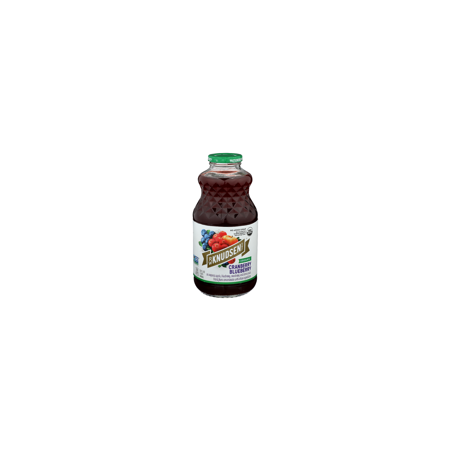 R.W. Knudsen Family Cranberry, Blueberry Shelf Stable Juice Cranberry Organic Flavored Blend - 32 Fluid Ounce Image 1 of 4