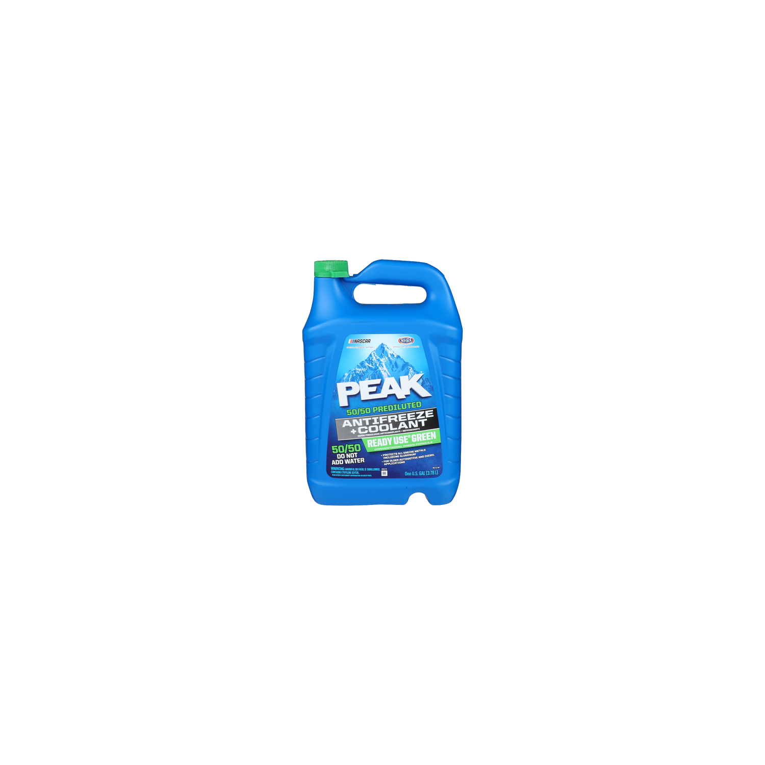 Peak Green 50/50 Prediluted Antifreeze + Coolant 5050 - 1 Gallon Image 1 of 3