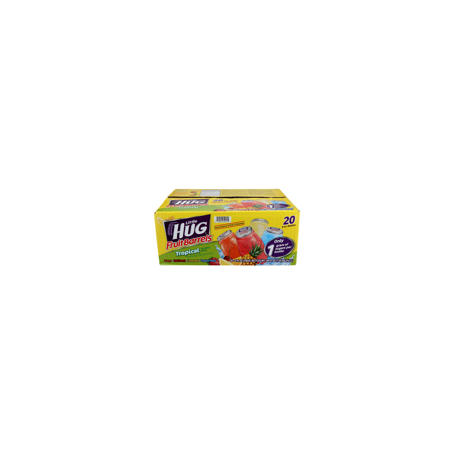 Little Hug Tropical Fruit Barrels Variety Pack - 8 Fluid Ounce - 20 Count Image 1 of 4