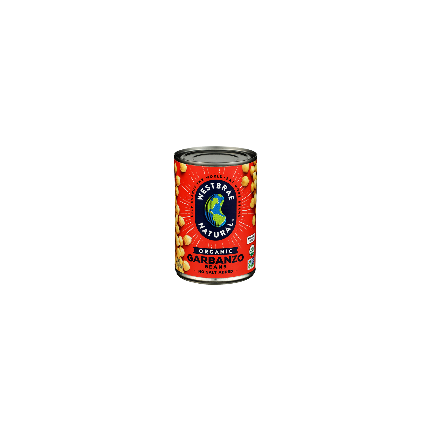 Westbrae Natural Organic Garbanzo Bean Canned Vegetables Beans - 15 Ounce Image 1 of 4