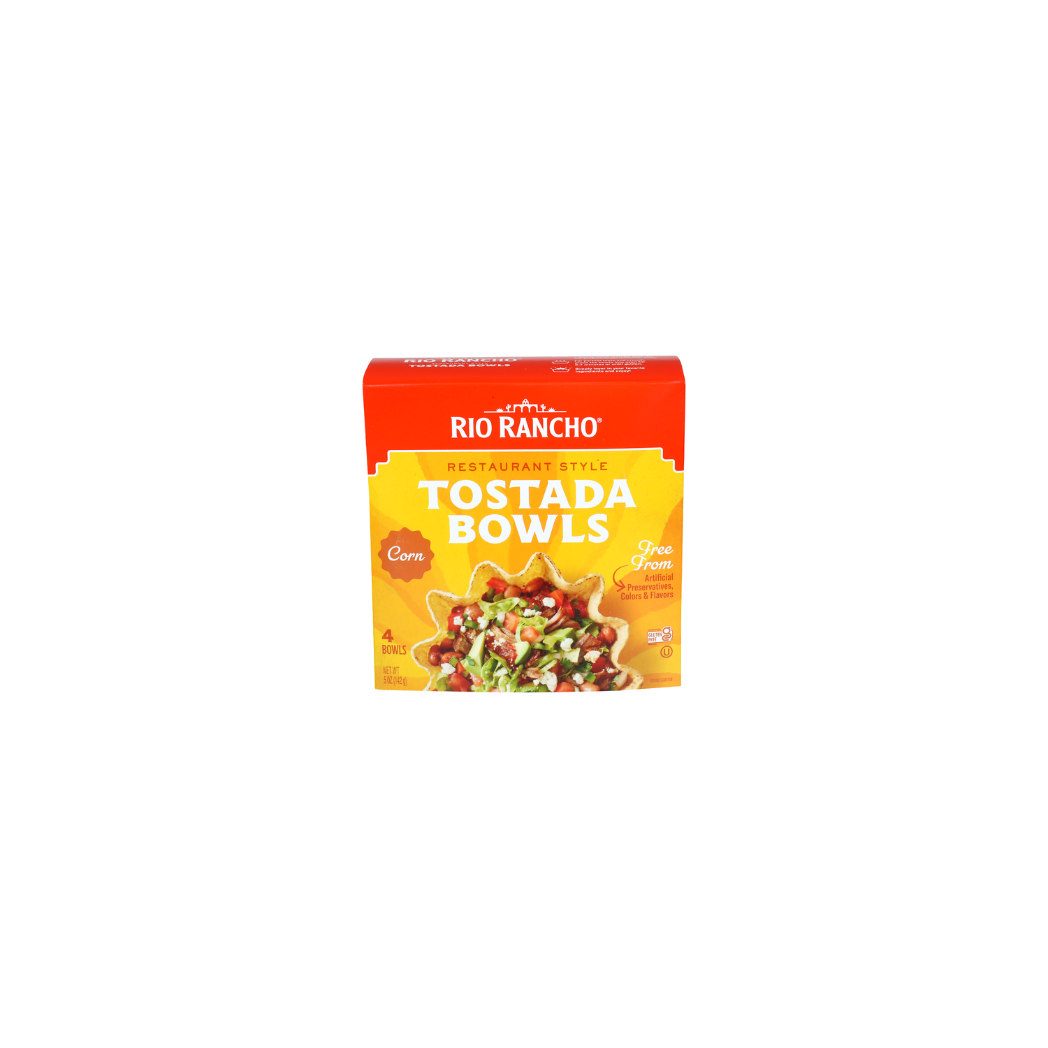 Rio Rancho Corn Restaurant Style Tostada Bowls - 1.25 Ounce - 4 Count Image 1 of 4