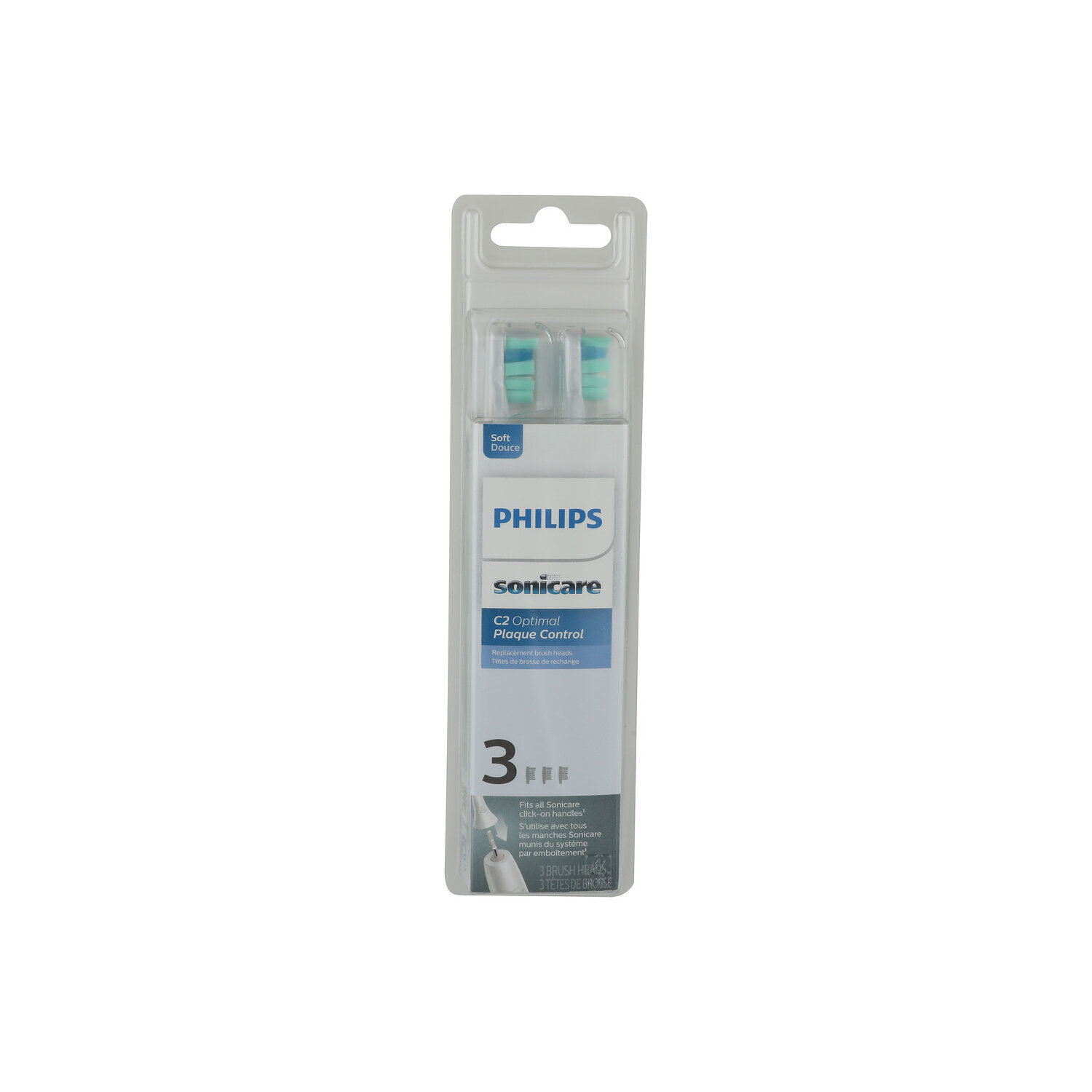 Philips Sonicare C2 Optimal Plaque Control Soft Toothbrush Heads - 3 Count Image 1 of 2