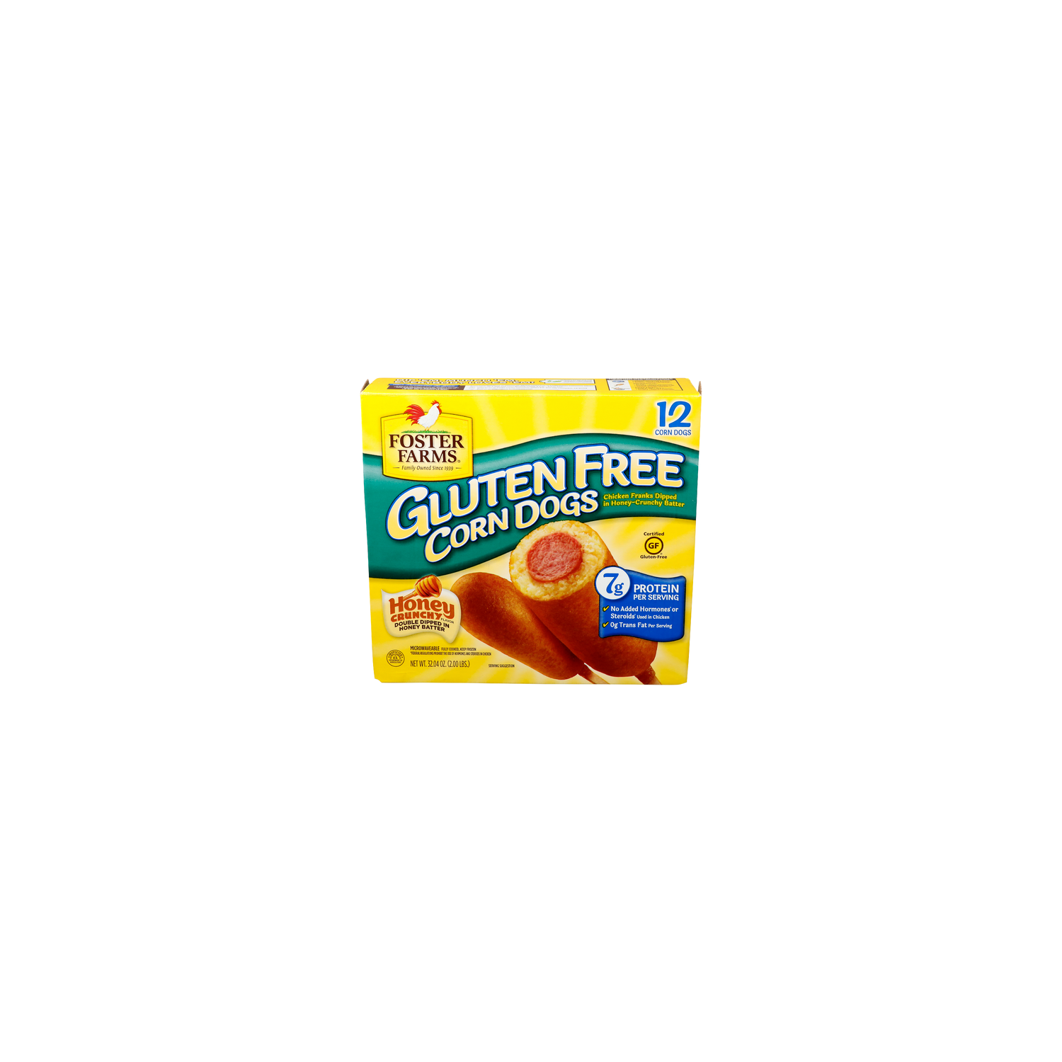 Foster Farms Honey Crunchy Gluten Free Corn Dogs - 2.67 Ounce - 12 Count Image 1 of 4