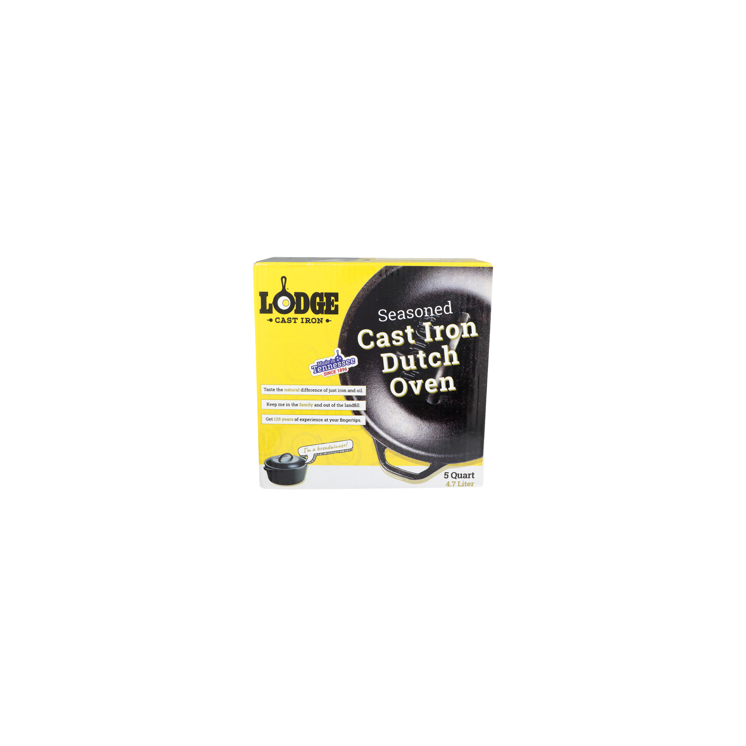 Lodge Cast Iron Seasoned Cast Iron Dutch Oven - 5 Quart Image 1 of 2