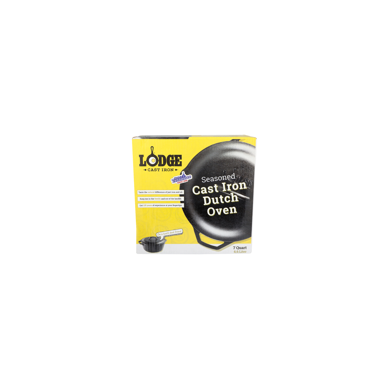 Lodge Cast Iron Seasoned Cast Iron Dutch Oven - 7 Quart Image 1 of 2