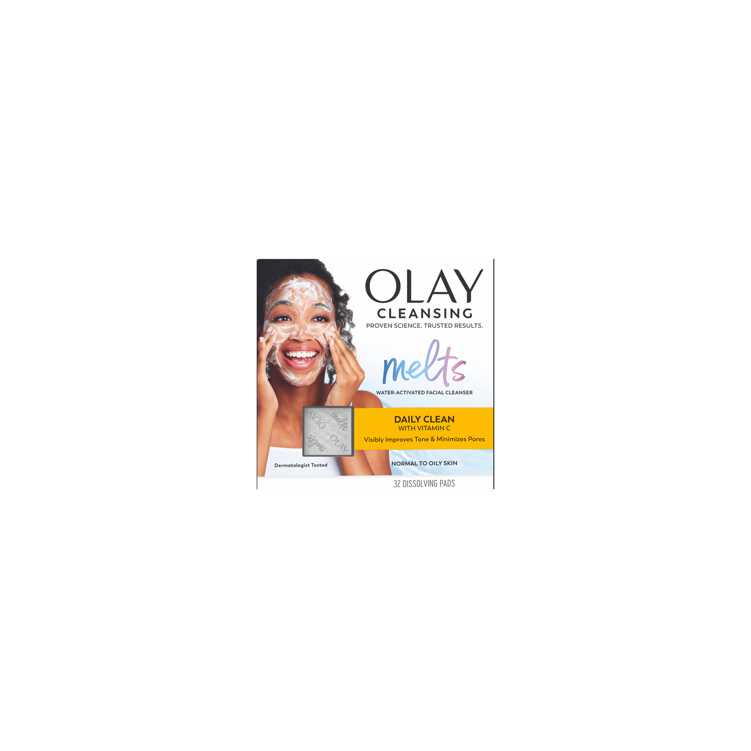 Olay Cleansing Melts + Vitamin C Face Cleanser - 32 Count Image 1 of 2