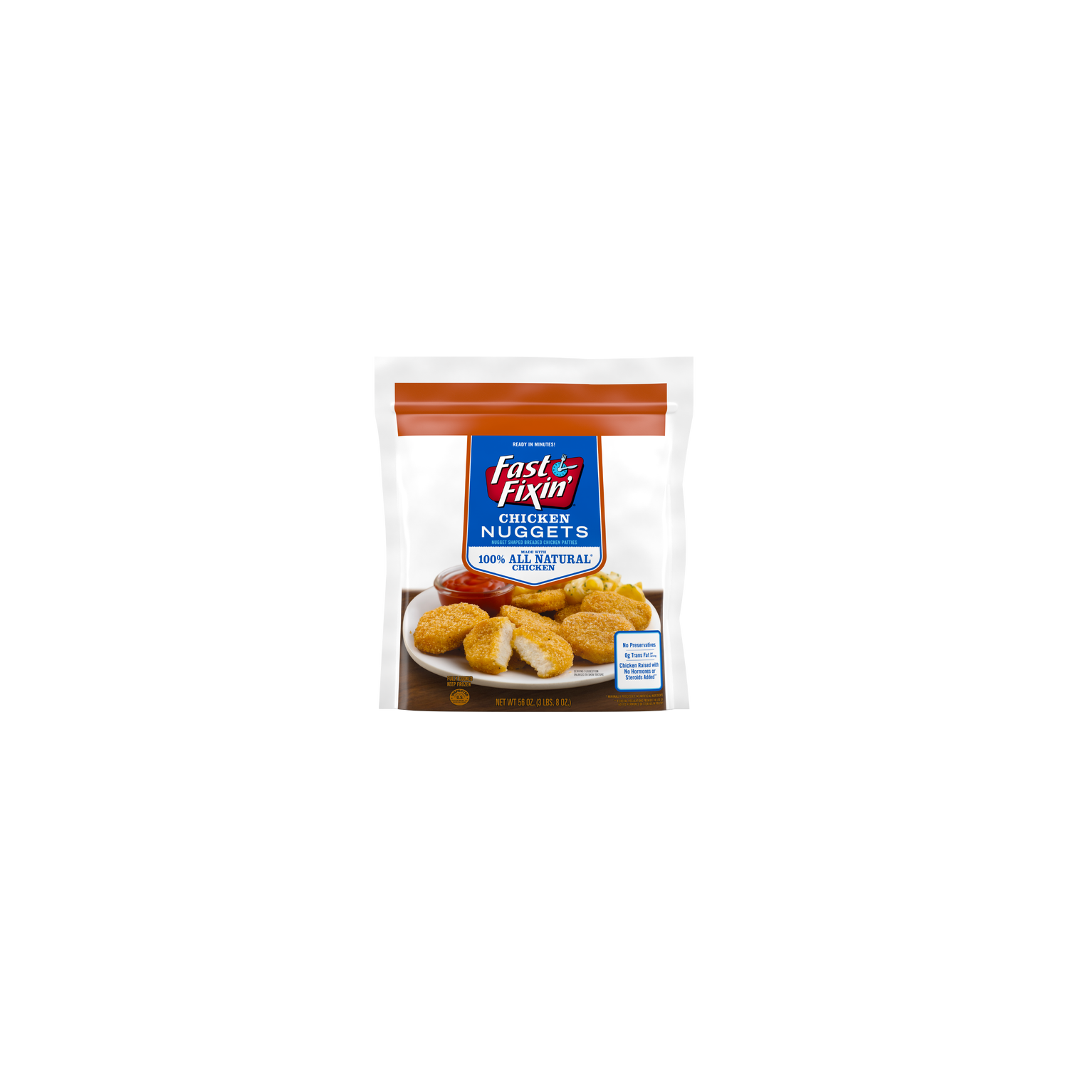 Fast Fixin ' Chicken Breast Nuggets, Frozen - 56 Ounce Image 1 of 2