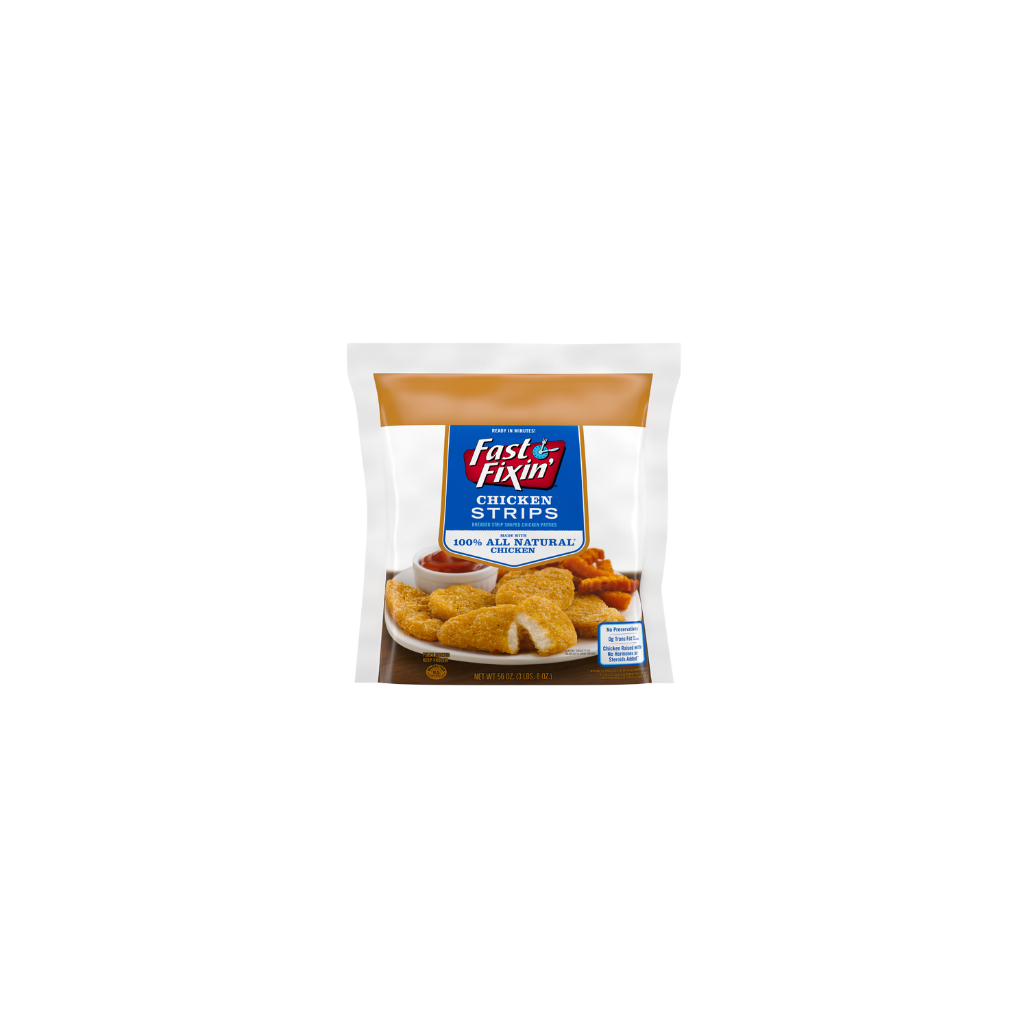 Fast Fixin ' Chicken Breast Strips, Frozen - 56 Ounce Image 1 of 2
