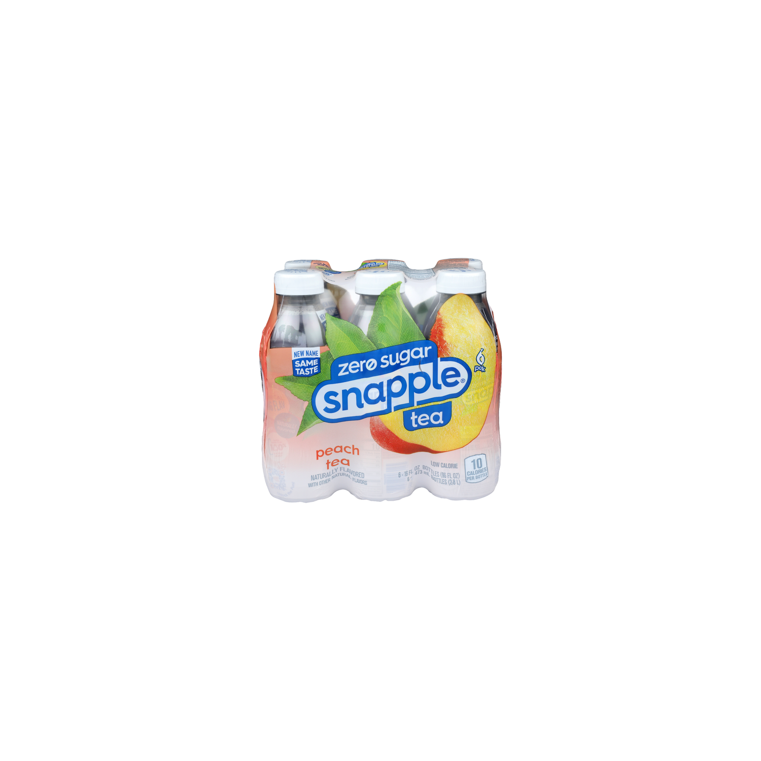 Snapple Peach Zero Sugar Tea - 16 Fluid Ounce - 6 Count - Brookshire's