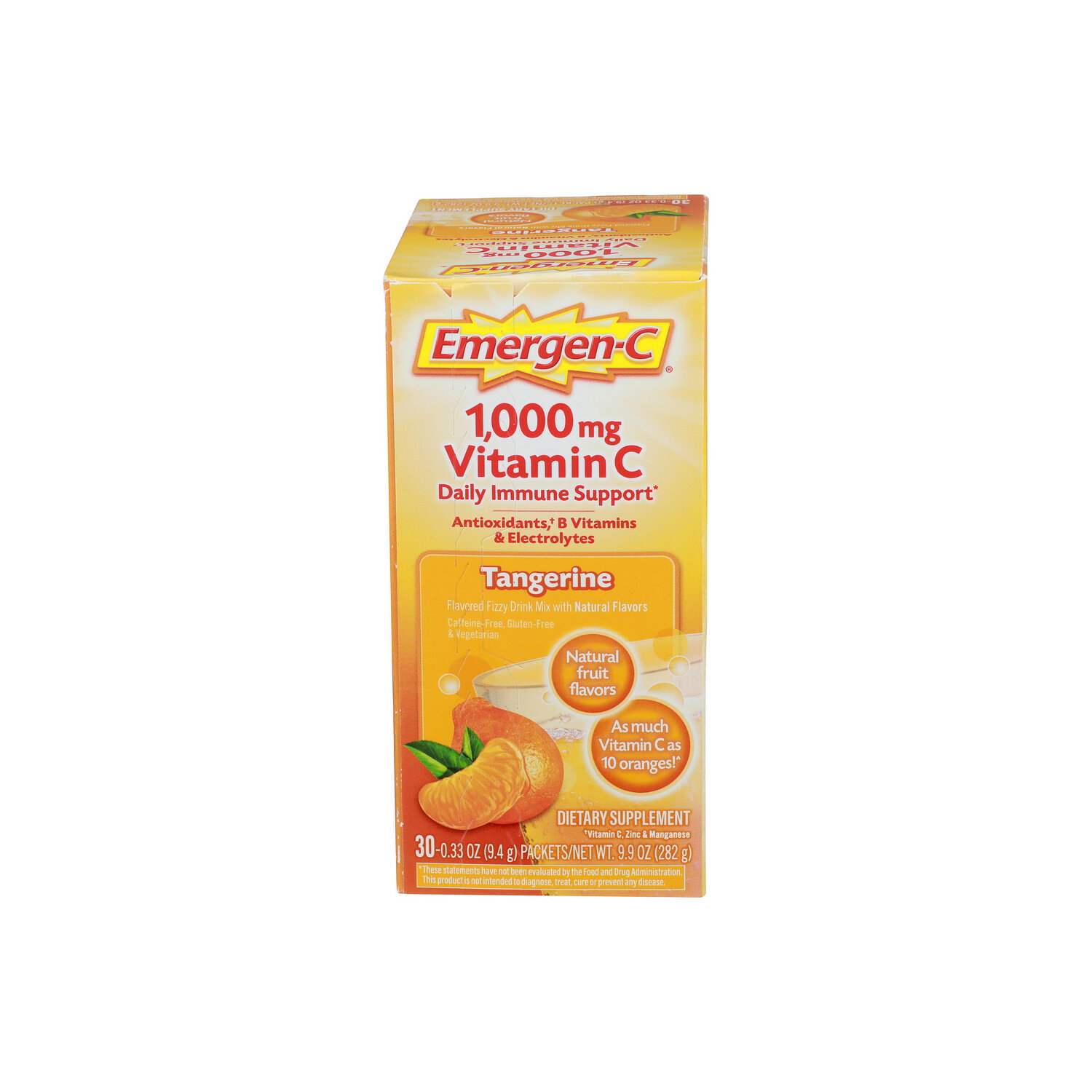 EMERGEN-C Tangerine Flavored Fizzy Drink Mix - 0.33 Ounce - 30 Count Image 1 of 2