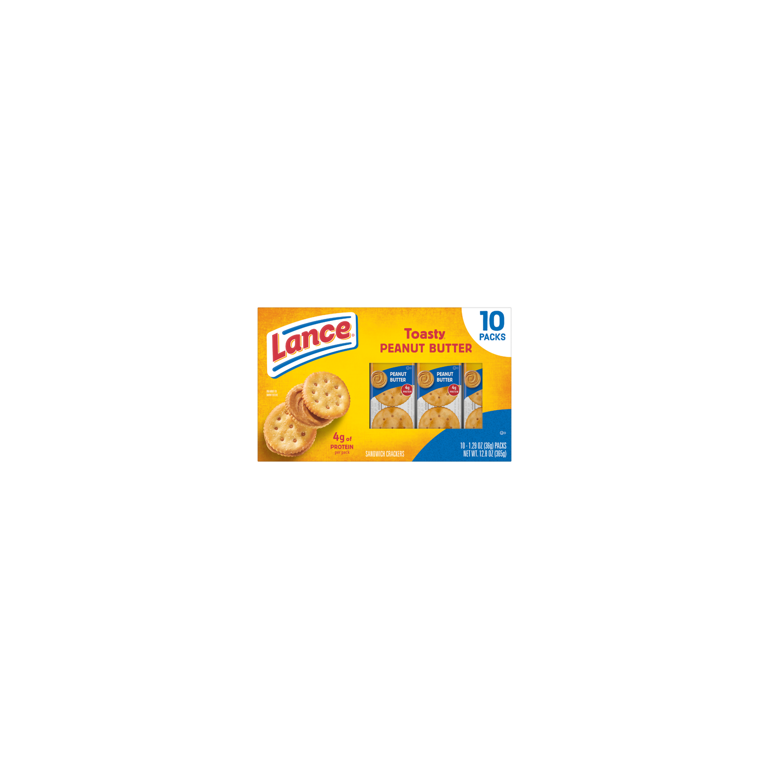 Lance Toasty Peanut Butter Sandwich Crackers - 12.8 Ounce Image 1 of 4