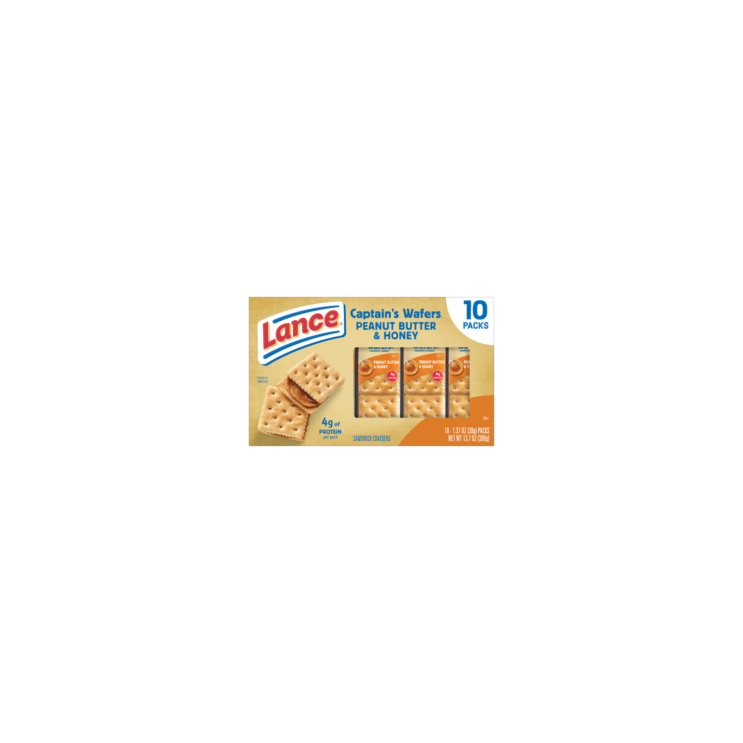 Lance Peanut Butter and Honey Sandwich Crackers - 13.7 Ounce Image 1 of 4