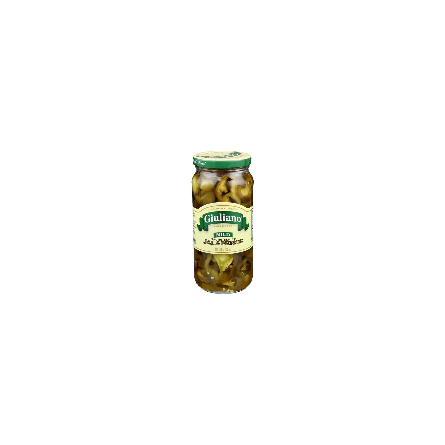 Giuliano Mild Nacho Sliced Jalapenos - 16 Fluid Ounce Image 1 of 4