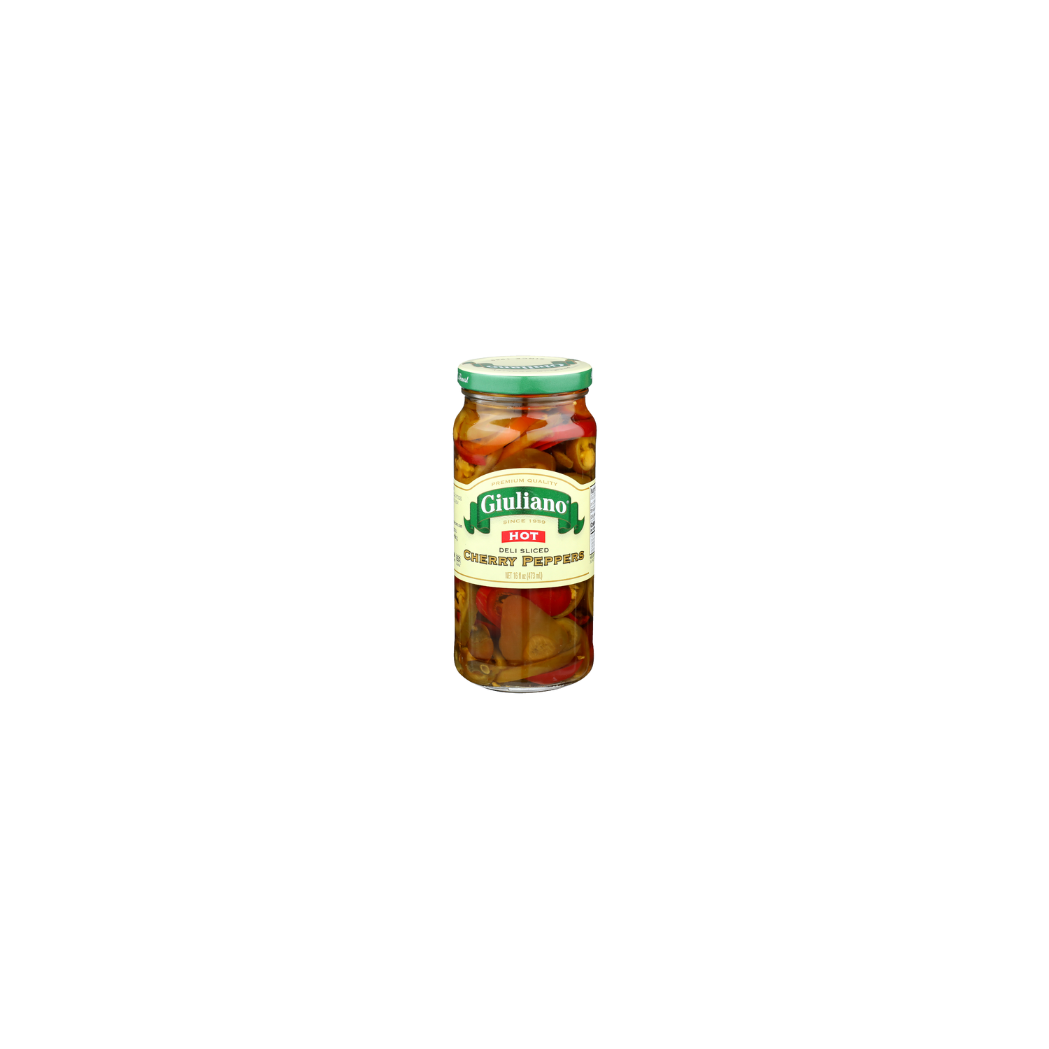 Giuliano Hot Deli Sliced Cherry Peppers - 16 Fluid Ounce Image 1 of 4