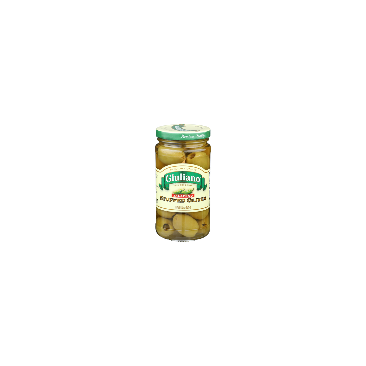 Giuliano Jalapeno Stuffed Olives - 6.5 Ounce Image 1 of 4