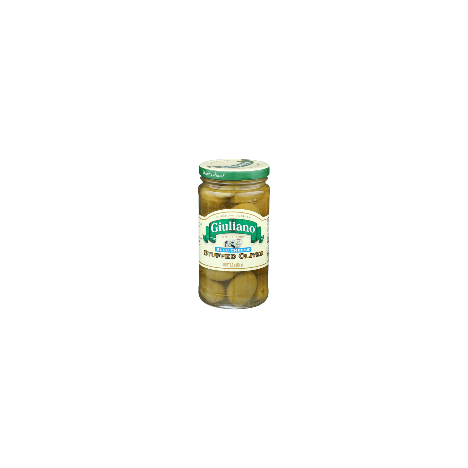 Giuliano Blue Cheese Stuffed Olives - 6.5 Ounce Image 1 of 4