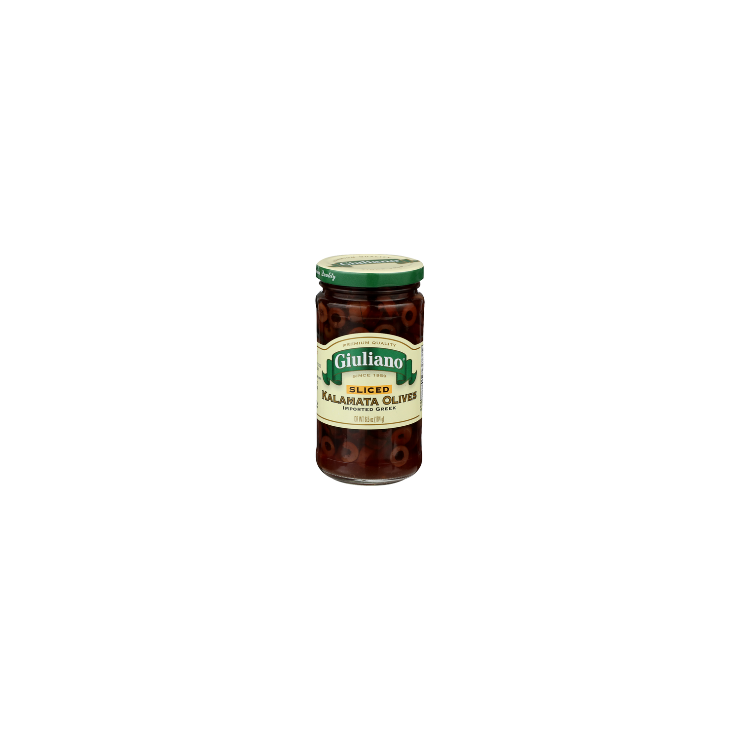 Giuliano Sliced Kalamata Olives - 6.5 Ounce Image 1 of 4