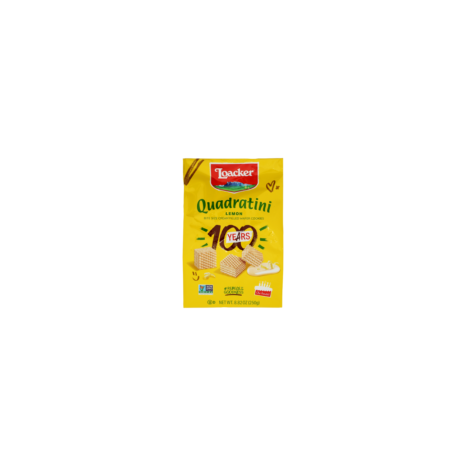 Loacker Lemon Quadratini Bite Size Wafer Cookies - 8.82 Ounce Image 1 of 4