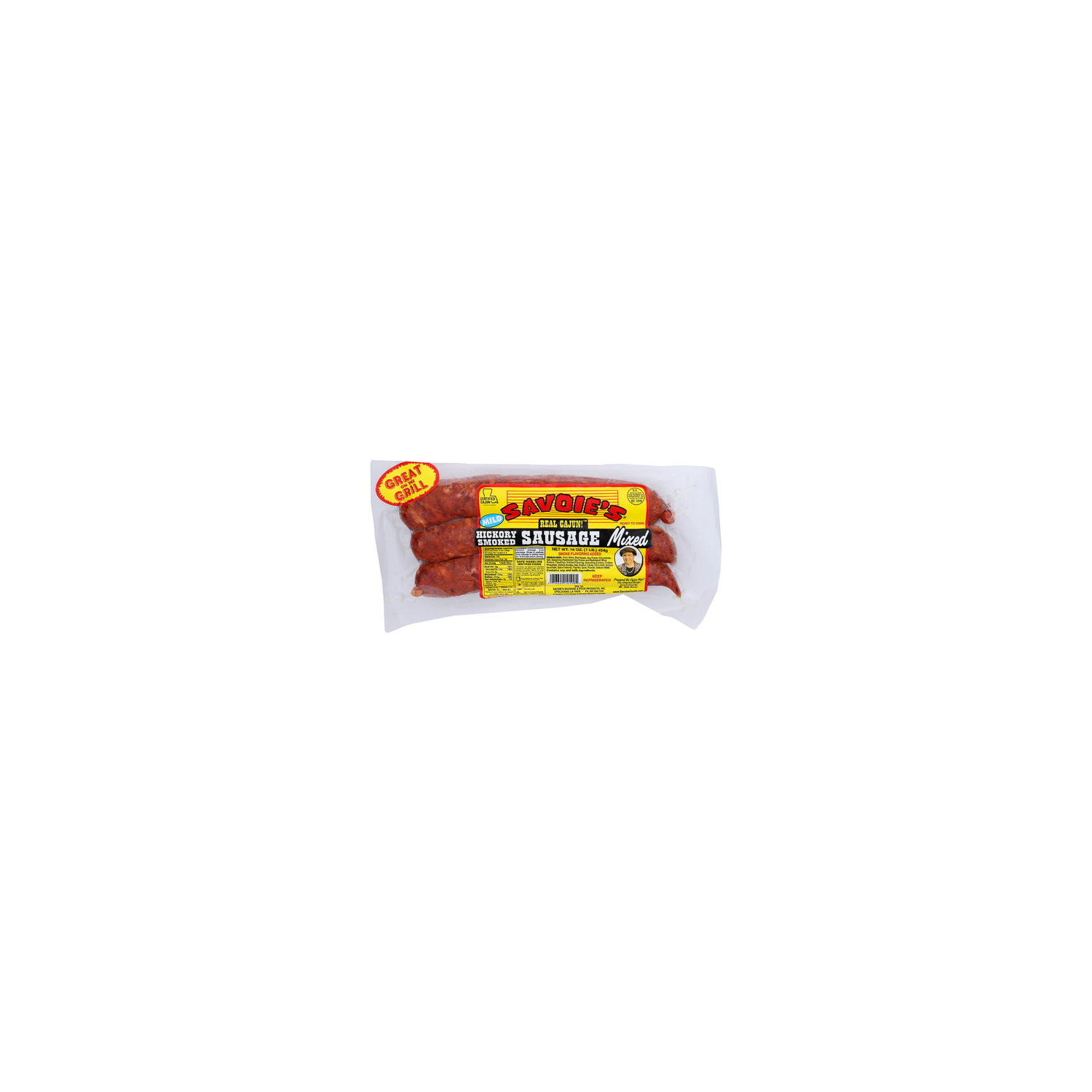 SAVOIE's Real CAJUN! Mixed Hickory Smoked Sausage - 16 Ounce Image 1 of 4
