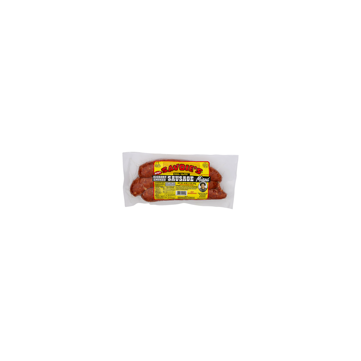 SAVOIE's Real CAJUN! Mixed Hickory Smoked Sausage - 16 Ounce Image 1 of 4