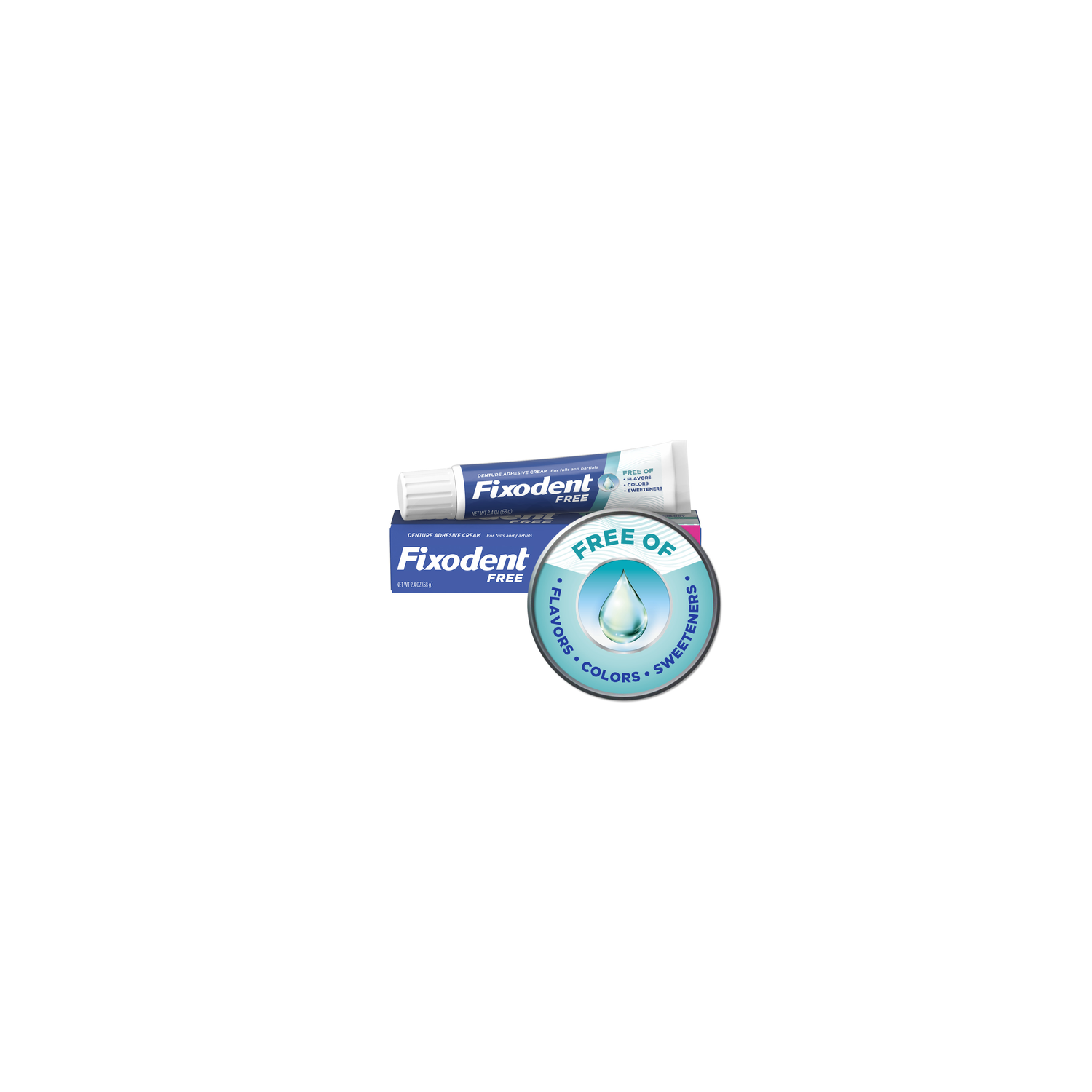 Fixodent Denture Adhesive Cream - 2.4 Ounce Image 1 of 3