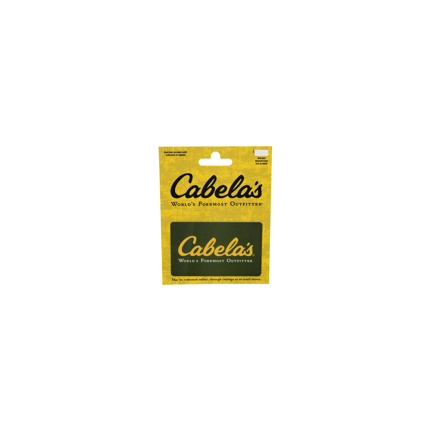 Cabela's $15-$500 Gift Card - 1 Each Image 1 of 2