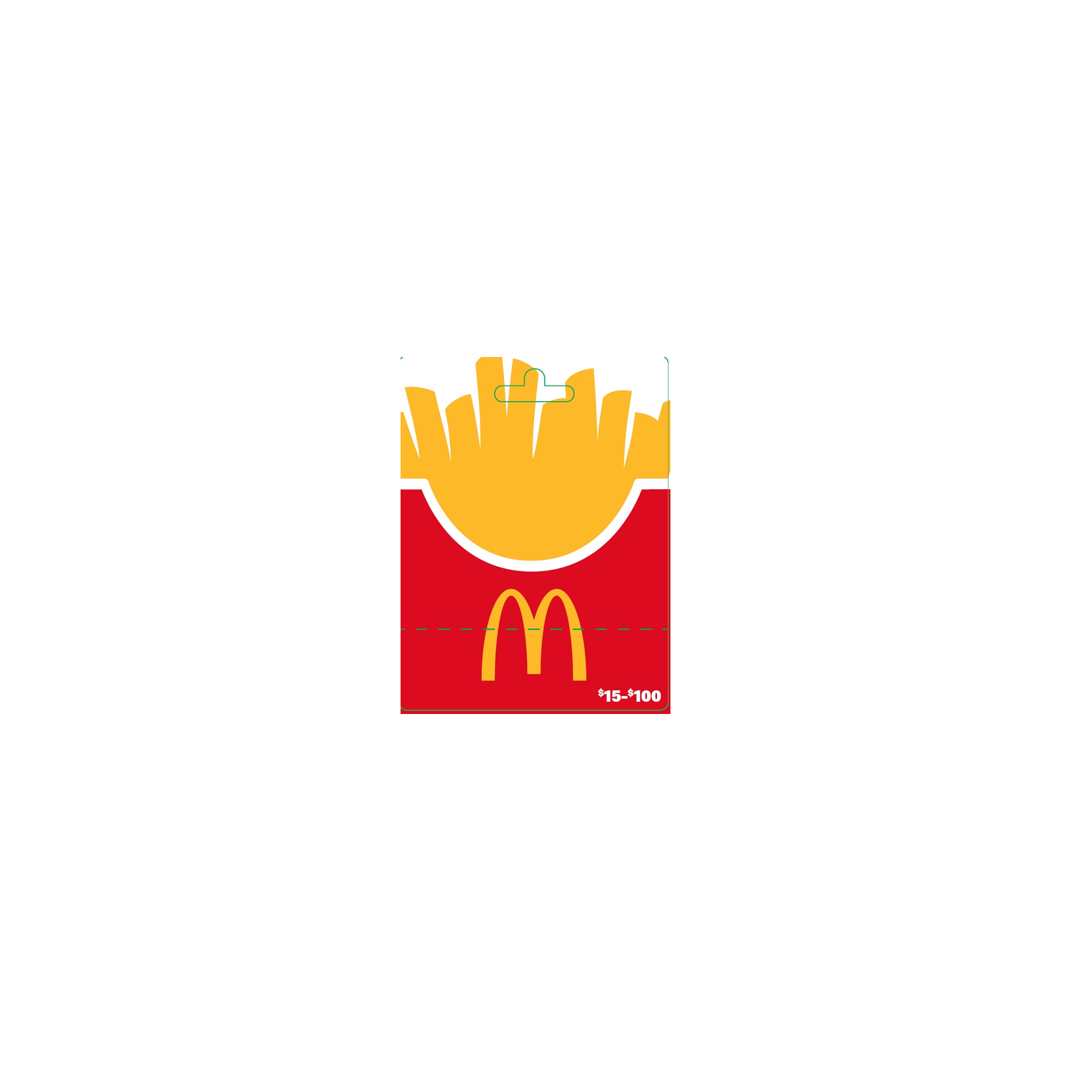 Mcdonalds $15-100 - 1 Each