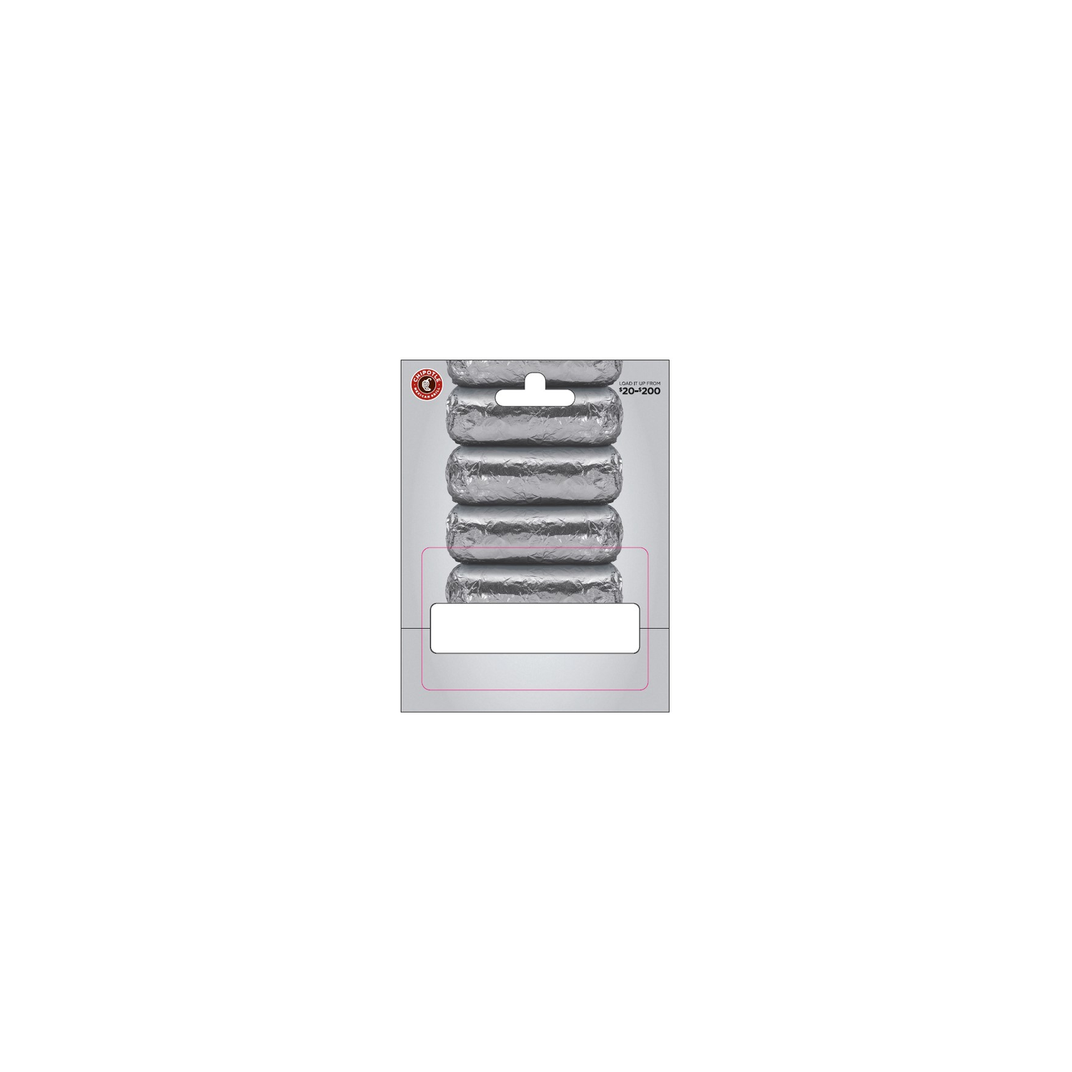 Chipotle Mexican Grill $20-$200 Gift Card - 1 Each