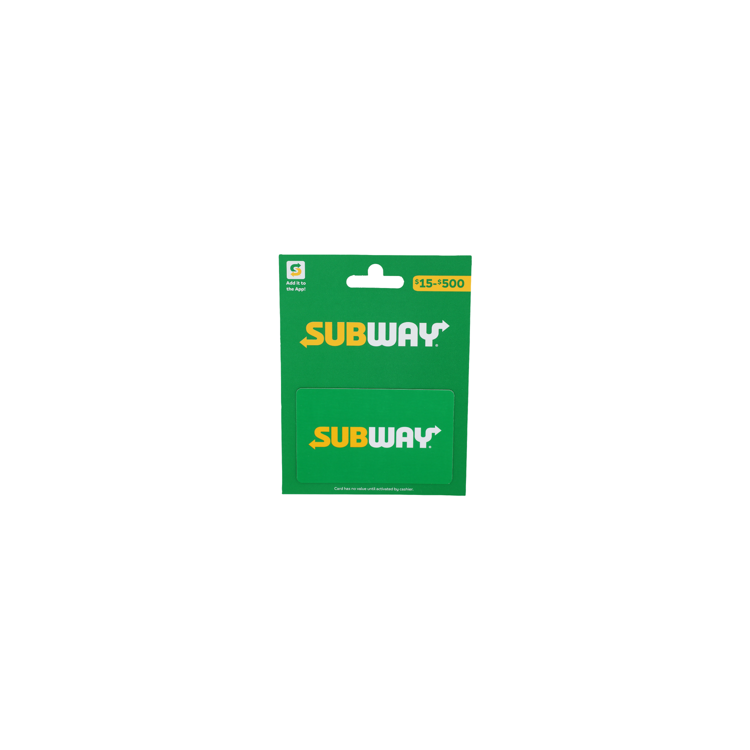 Subway $15-$500 Gift Card - 1 Each Image 1 of 2