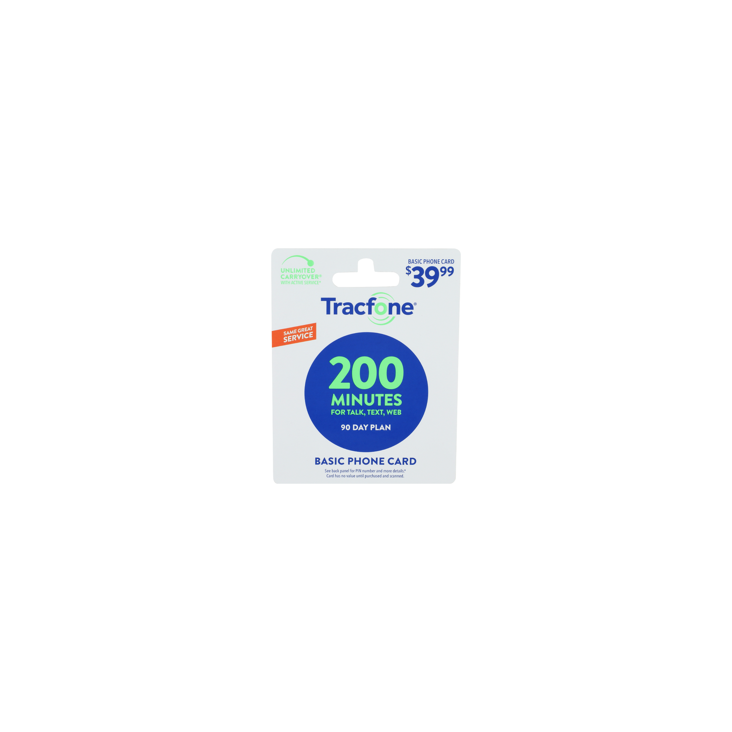 Tracfone 200 Minutes For Talk, Text, Web - 1 Each Image 1 of 2