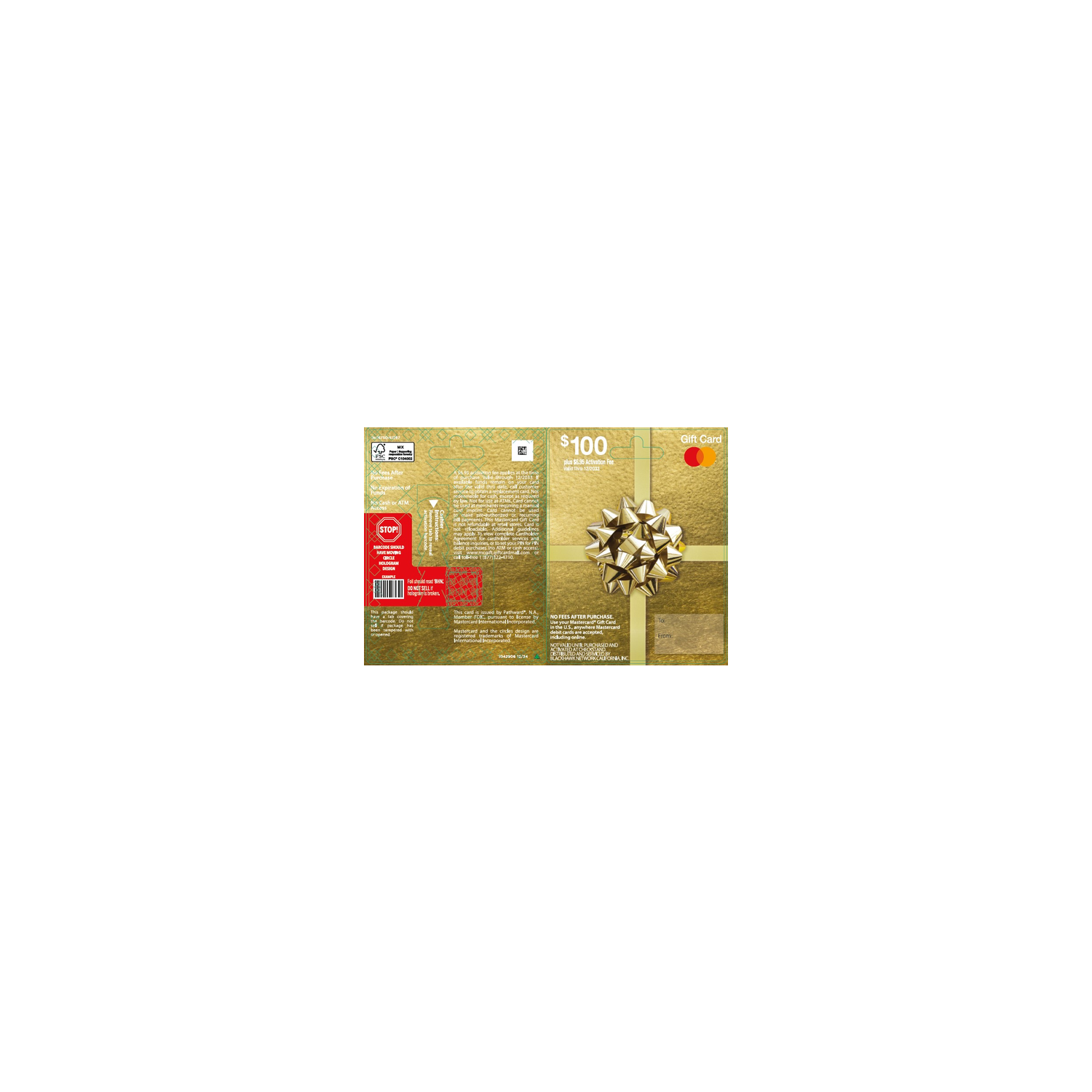 Mastercard Keystone Gift $100 Meta Plus - 1 Each