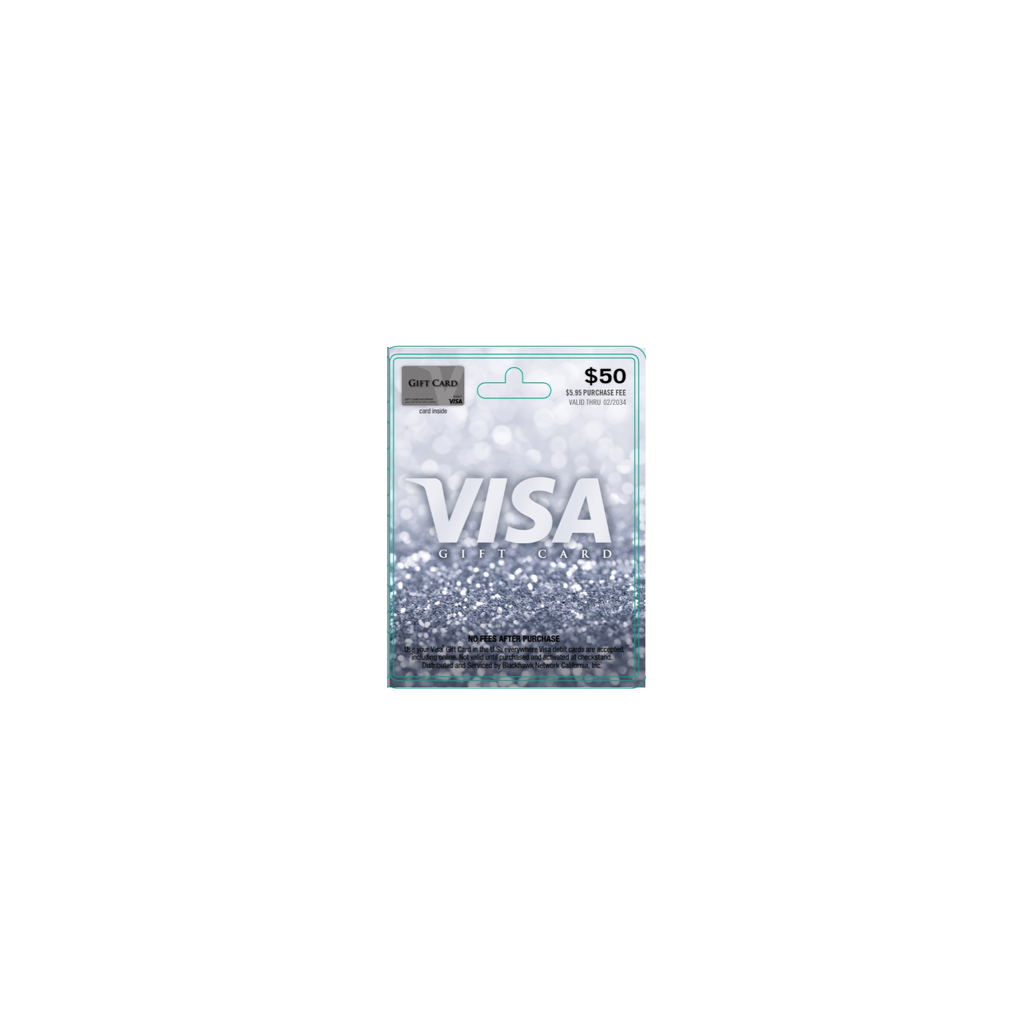 Visa Gift (SUN) $50 Card - 1 Each