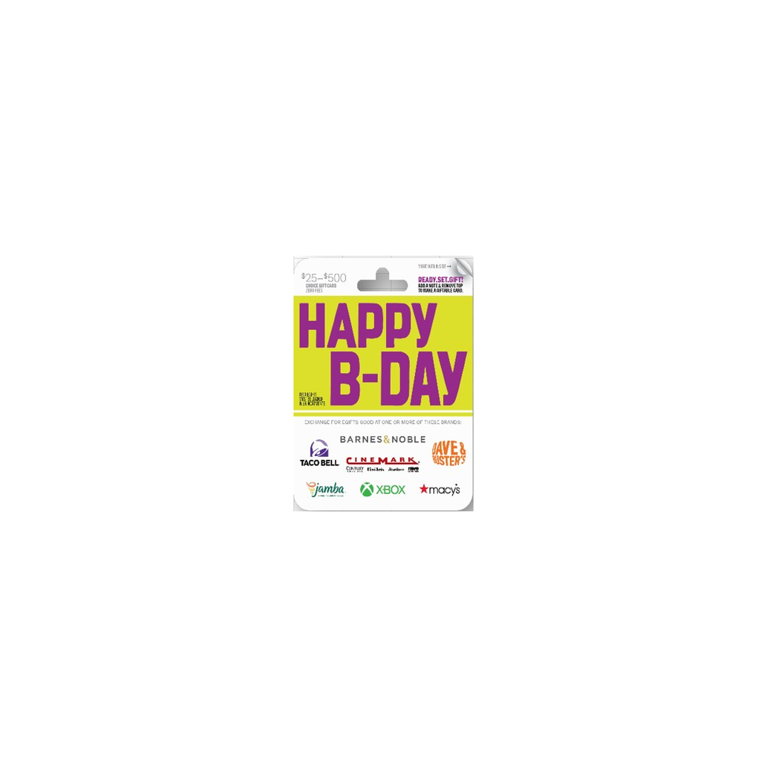 Original Content Swap $25-500 Happy B-Day Gift Card - 1 Each