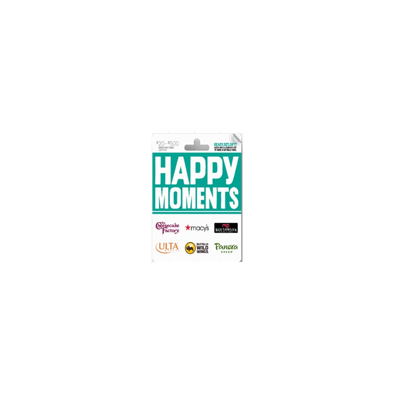 Original Content Private Label $20-500 Happy Moments Gift Card - 1 Each