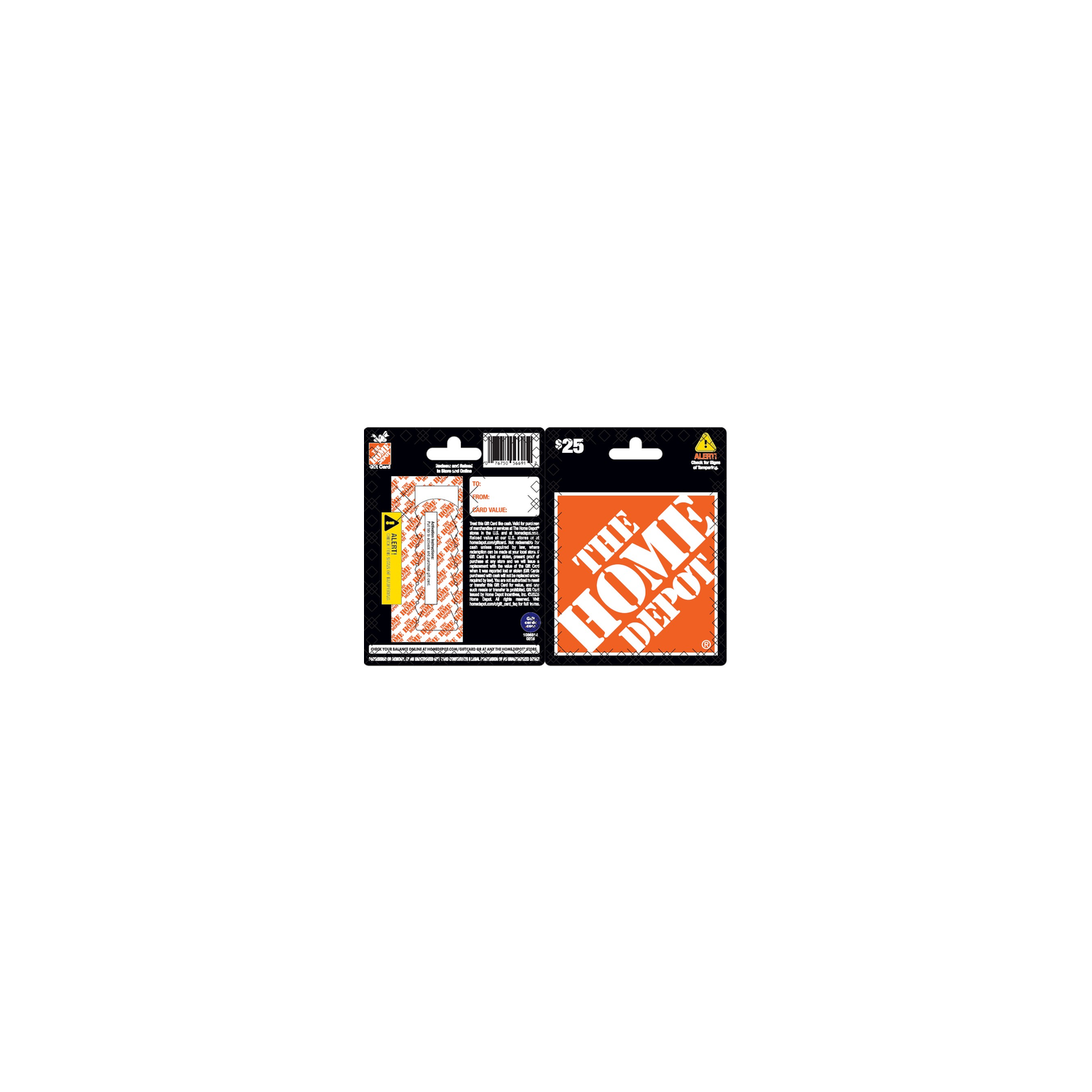 Home Depot $25 - 1 Each