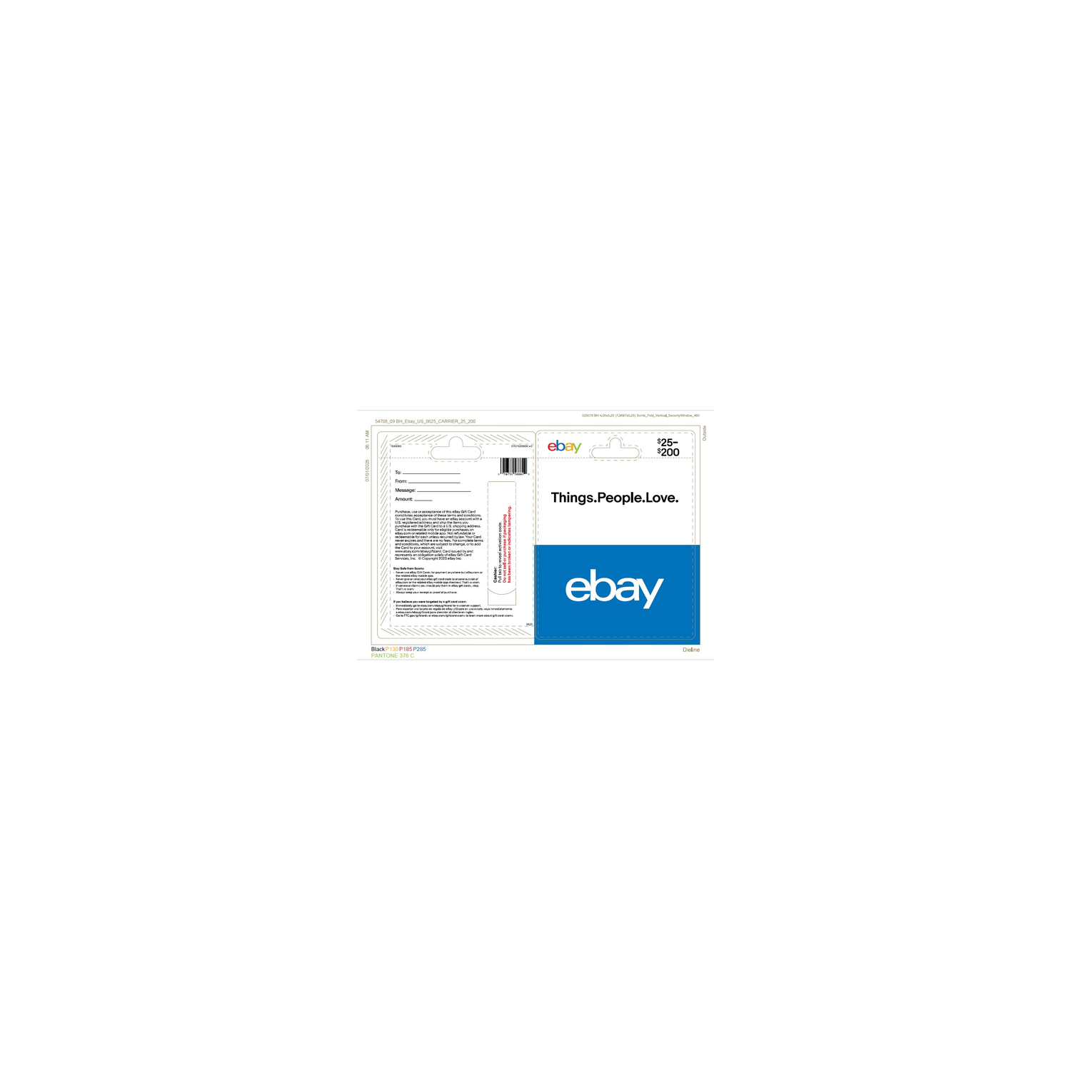 ebay $25-$200 Gift Card - 1 Each